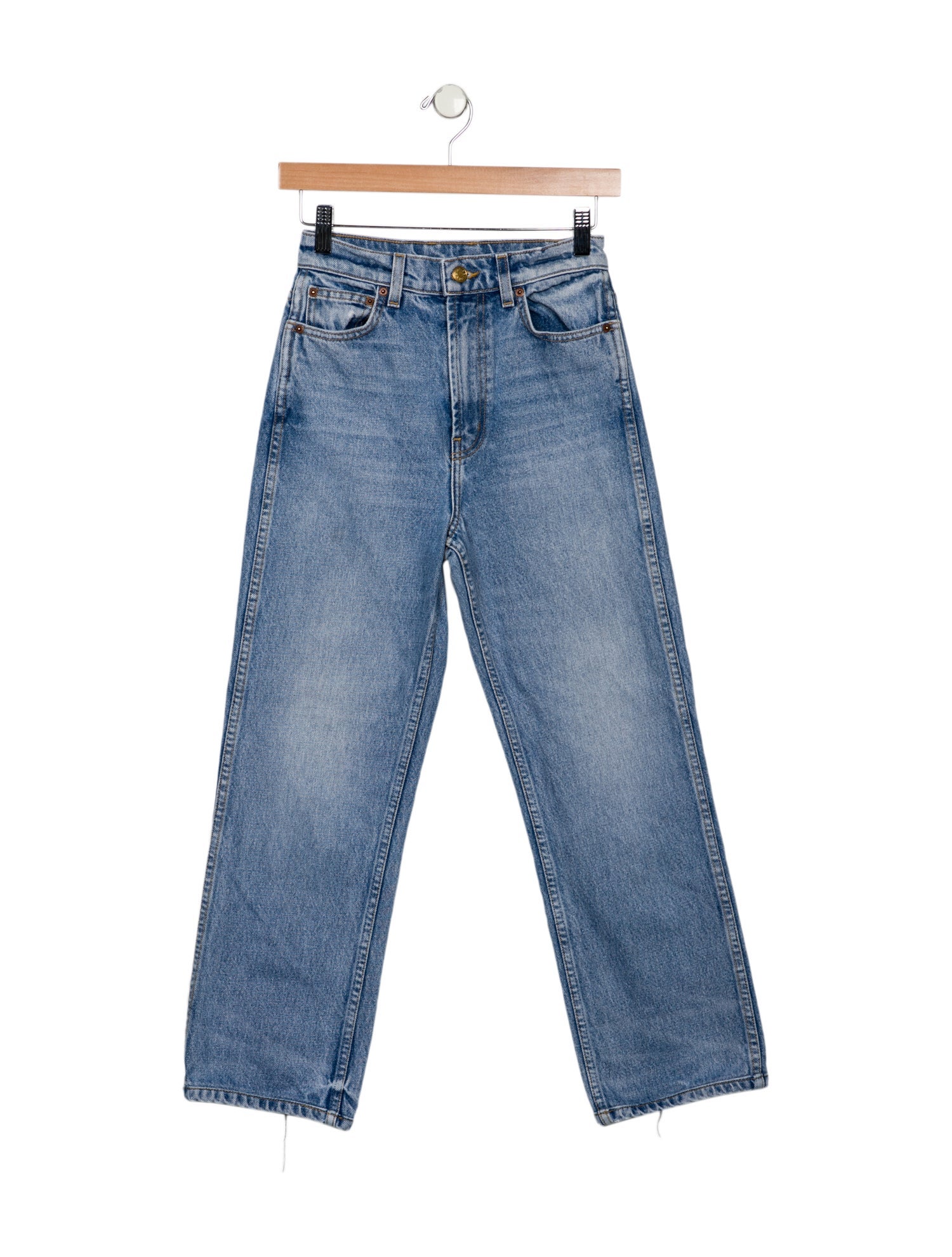 B Sides High-Rise Straight Leg Jeans
