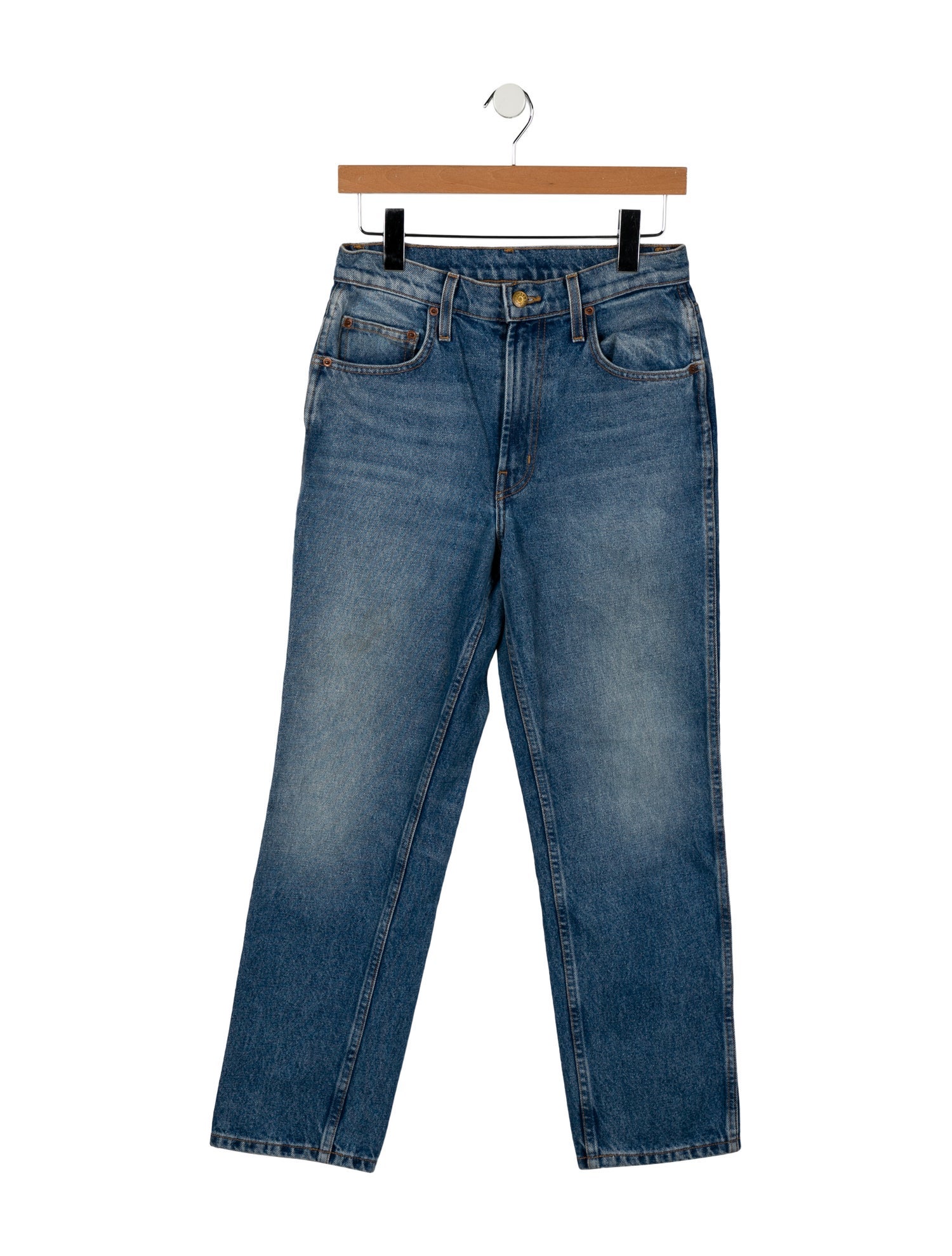 B Sides High-Rise Straight Leg Jeans