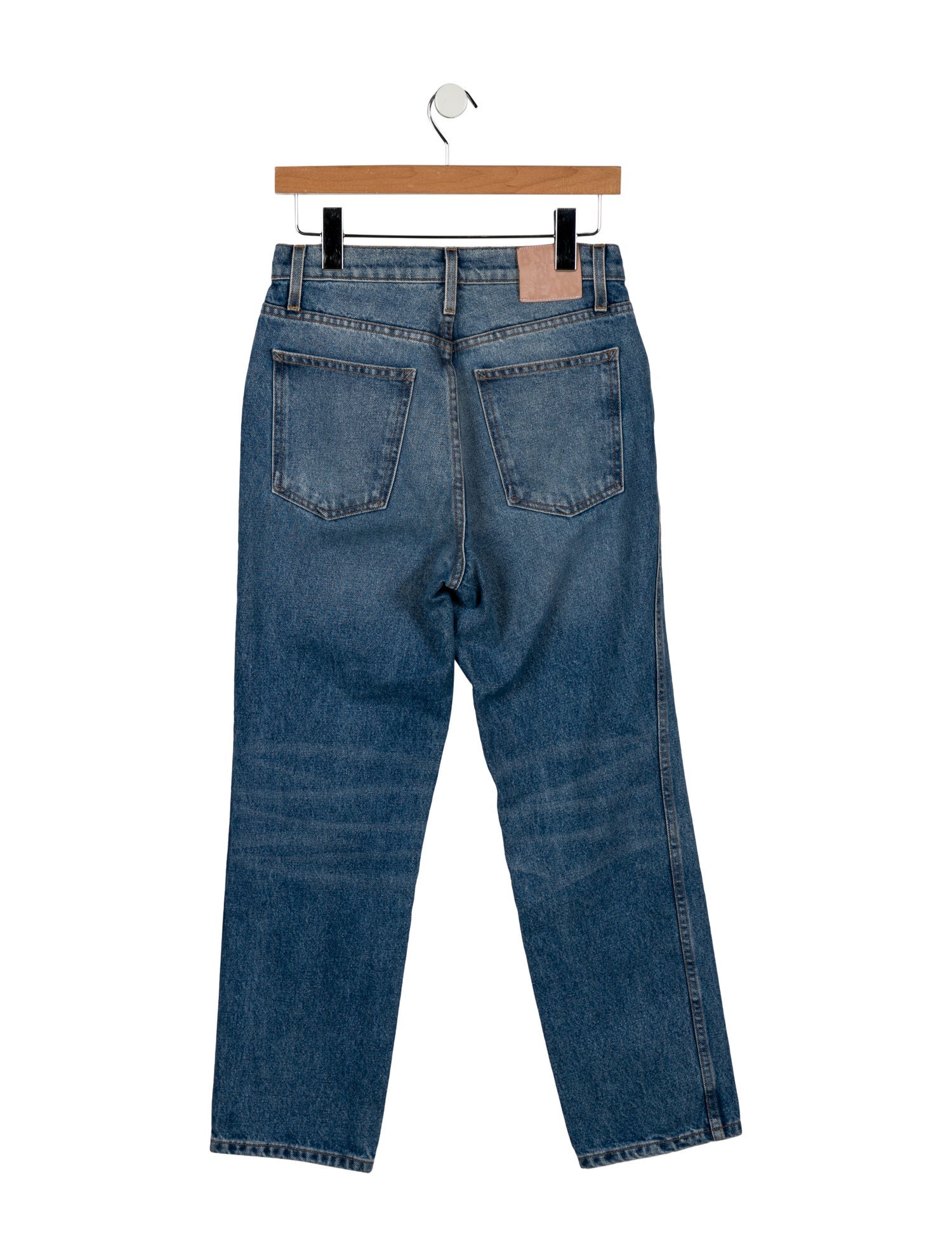 B Sides High-Rise Straight Leg Jeans
