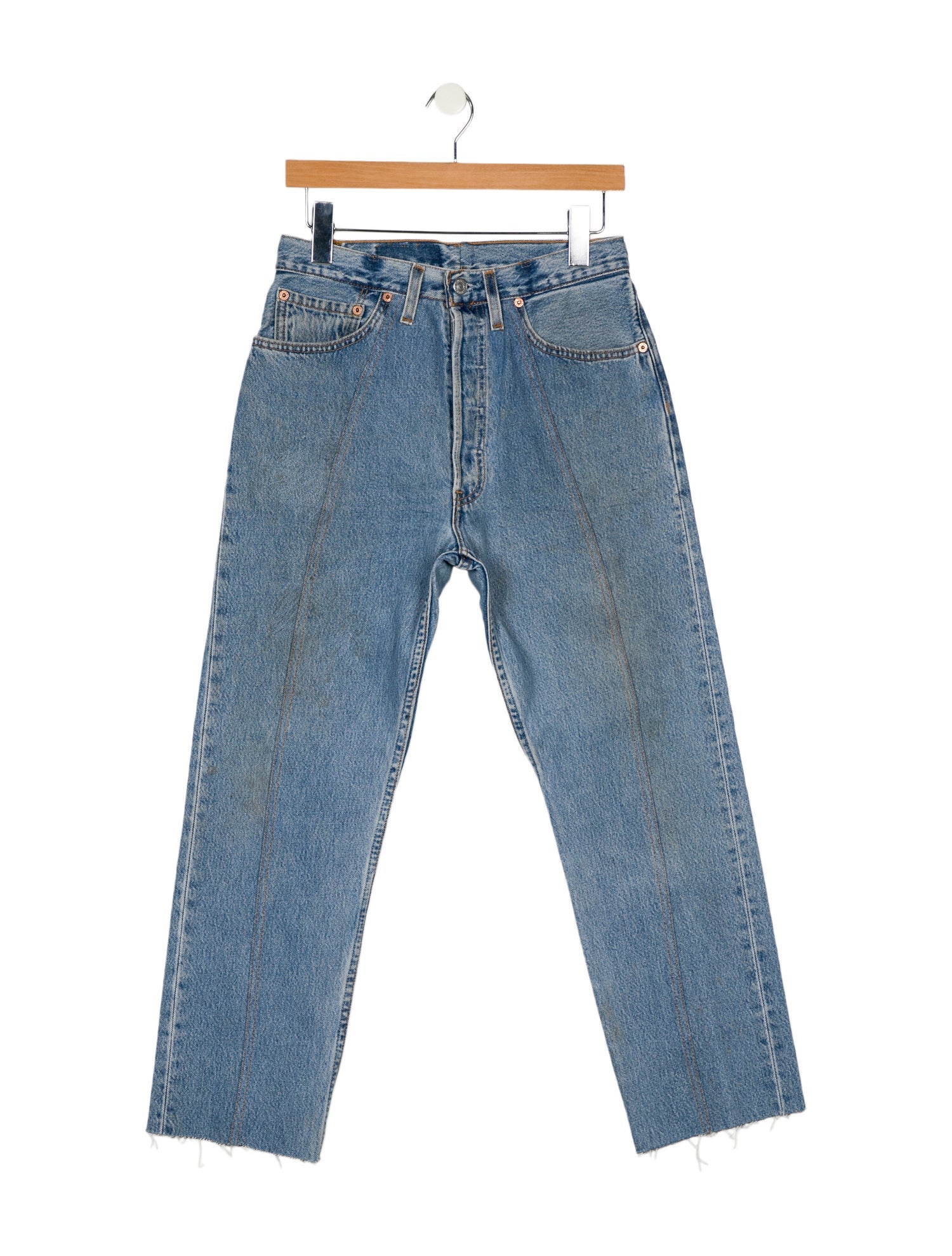 B Sides High-Rise Straight Leg Jeans
