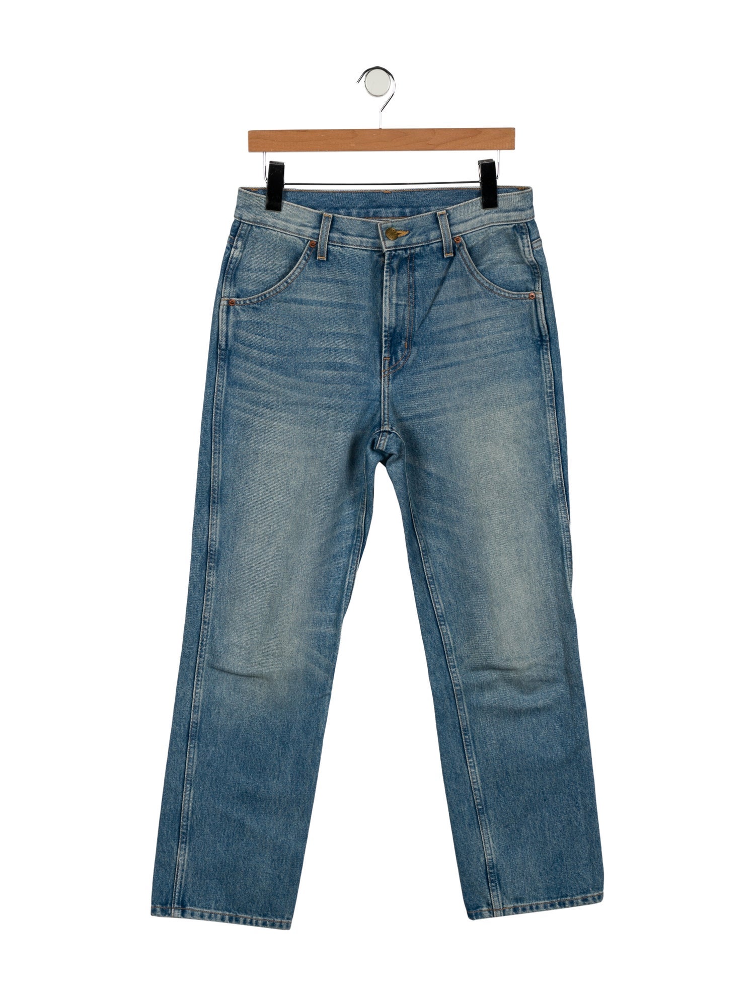 B Sides High-Rise Straight Leg Jeans