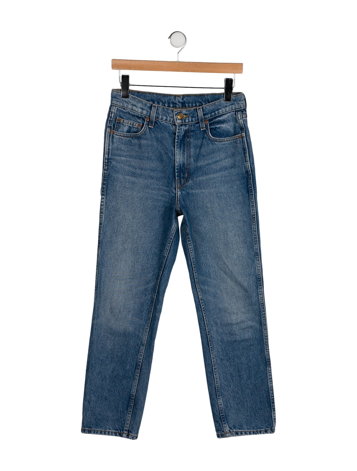 B Sides High-Rise Straight Leg Jeans