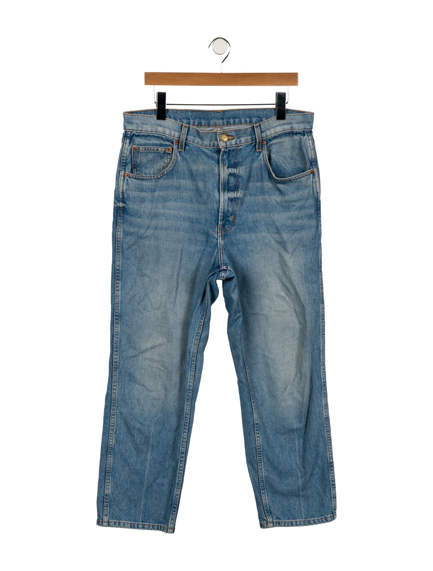 B Sides High-Rise Straight Leg Jeans