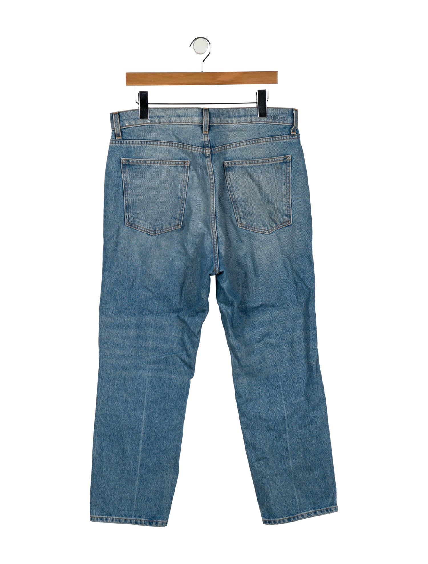 B Sides High-Rise Straight Leg Jeans