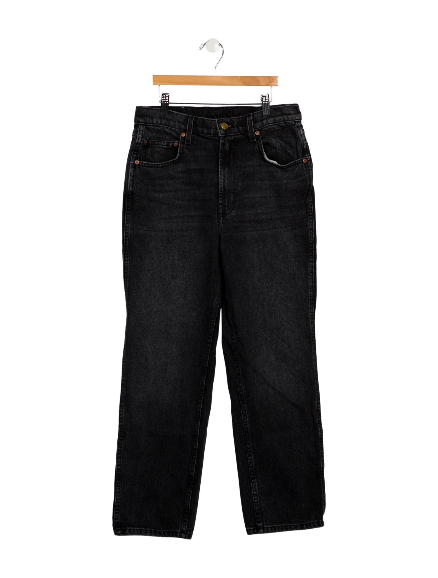 B Sides High-Rise Straight Leg Jeans
