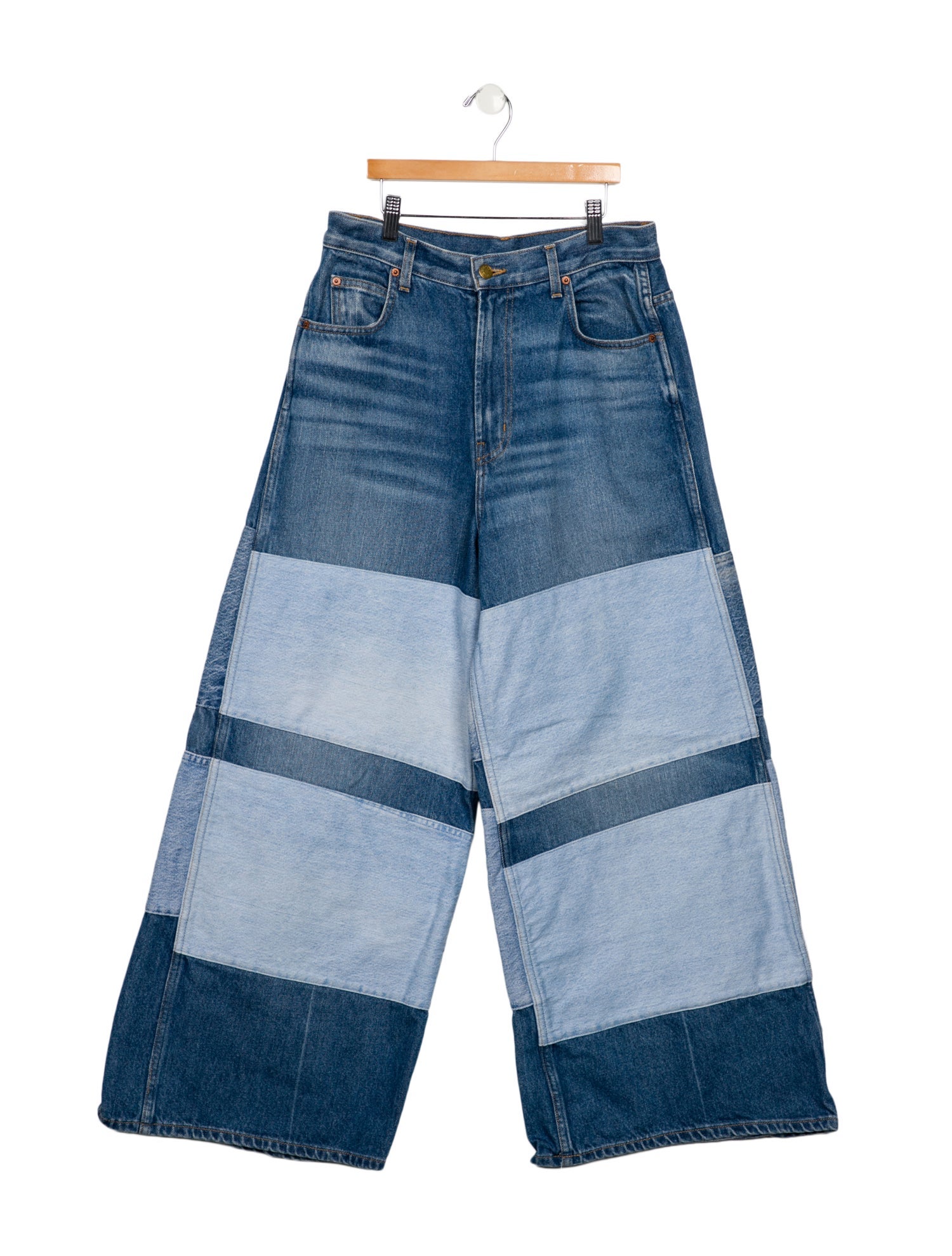 B Sides High-Rise Wide Leg Jeans