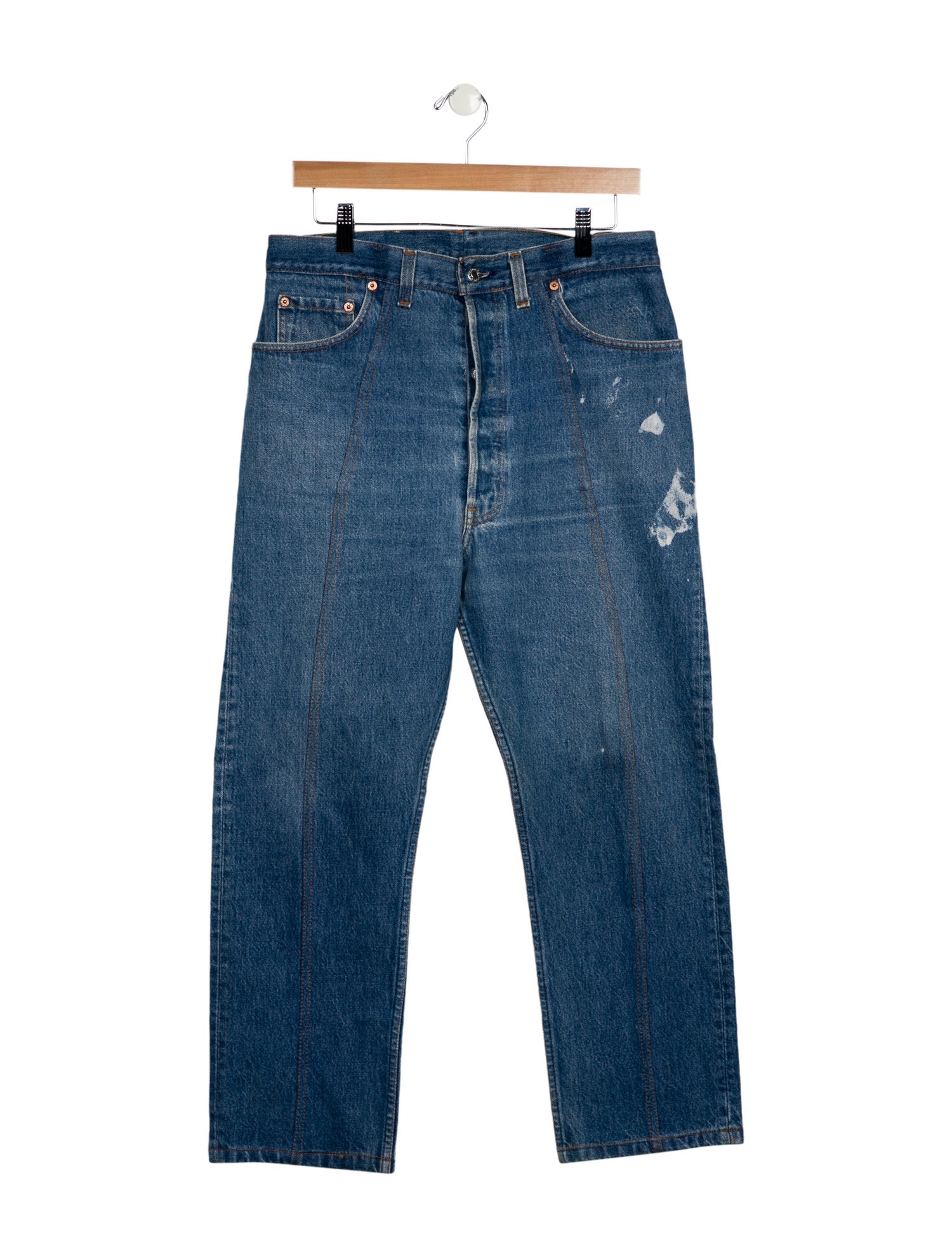 B Sides High-Rise Wide Leg Jeans