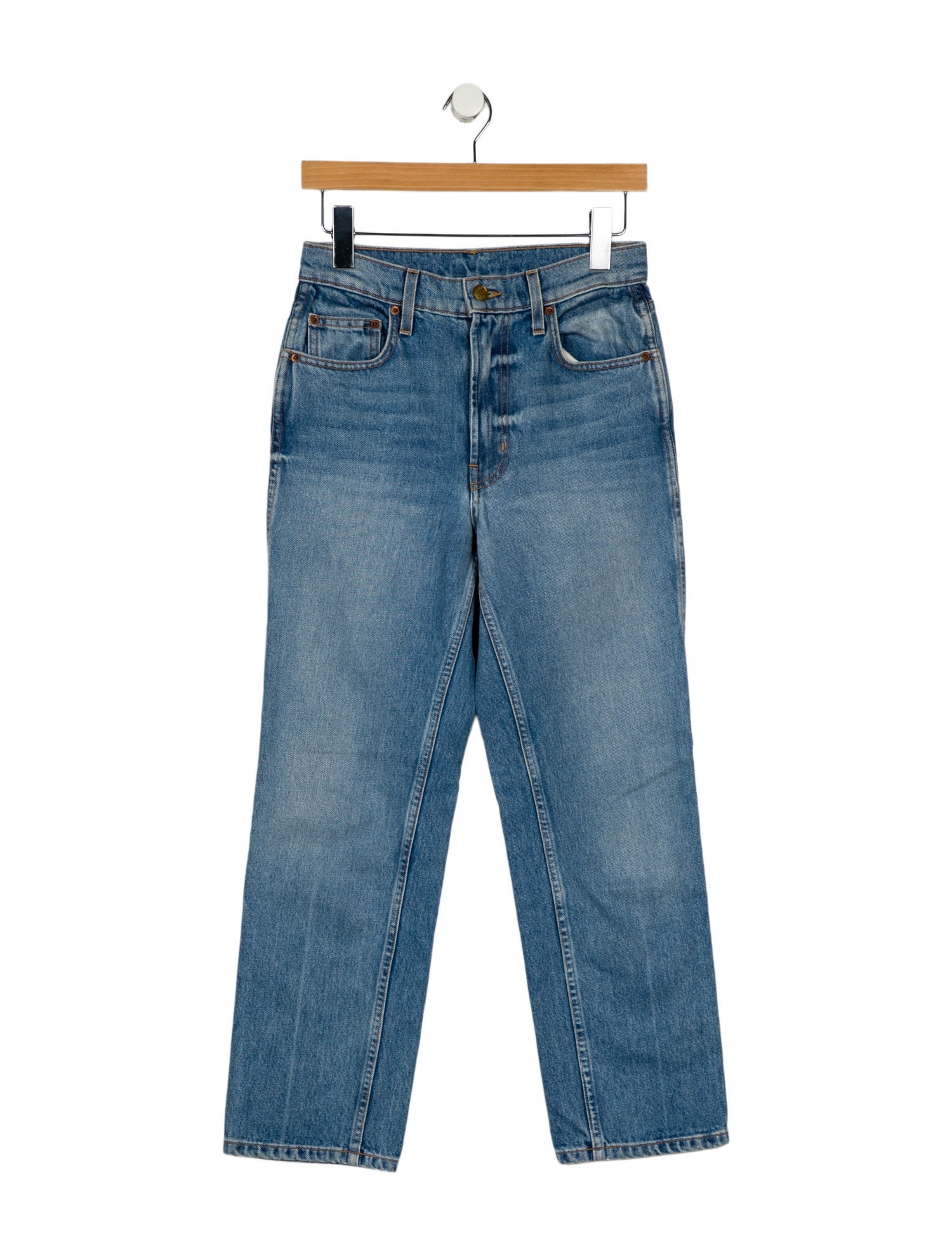 B Sides High-Rise Straight Leg Jeans