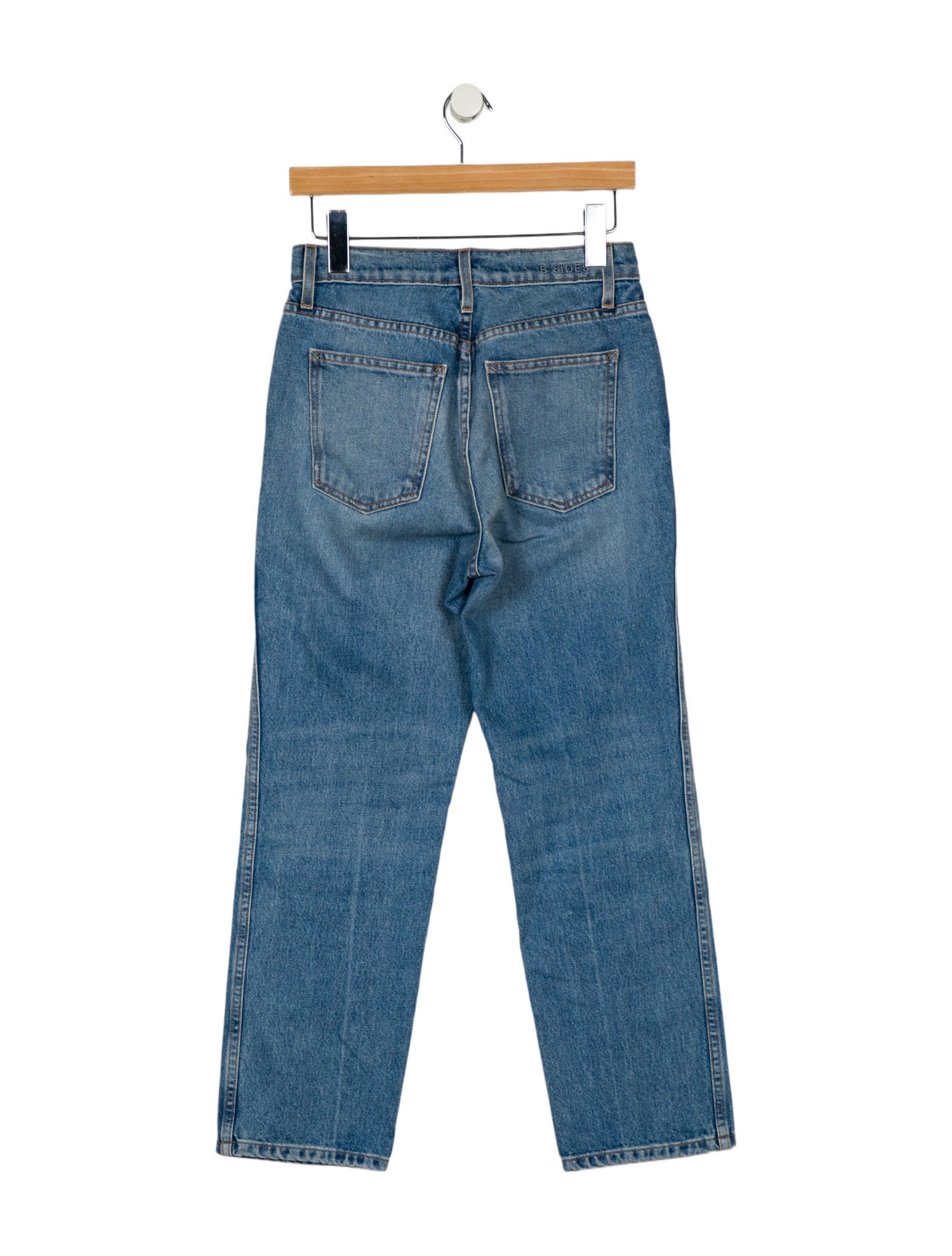 B Sides High-Rise Straight Leg Jeans