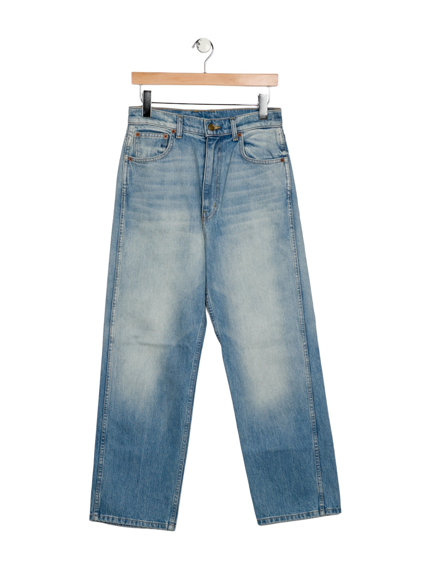 B Sides High-Rise Wide Leg Jeans