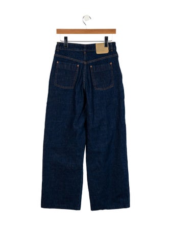 B Sides High-Rise Wide Leg Jeans