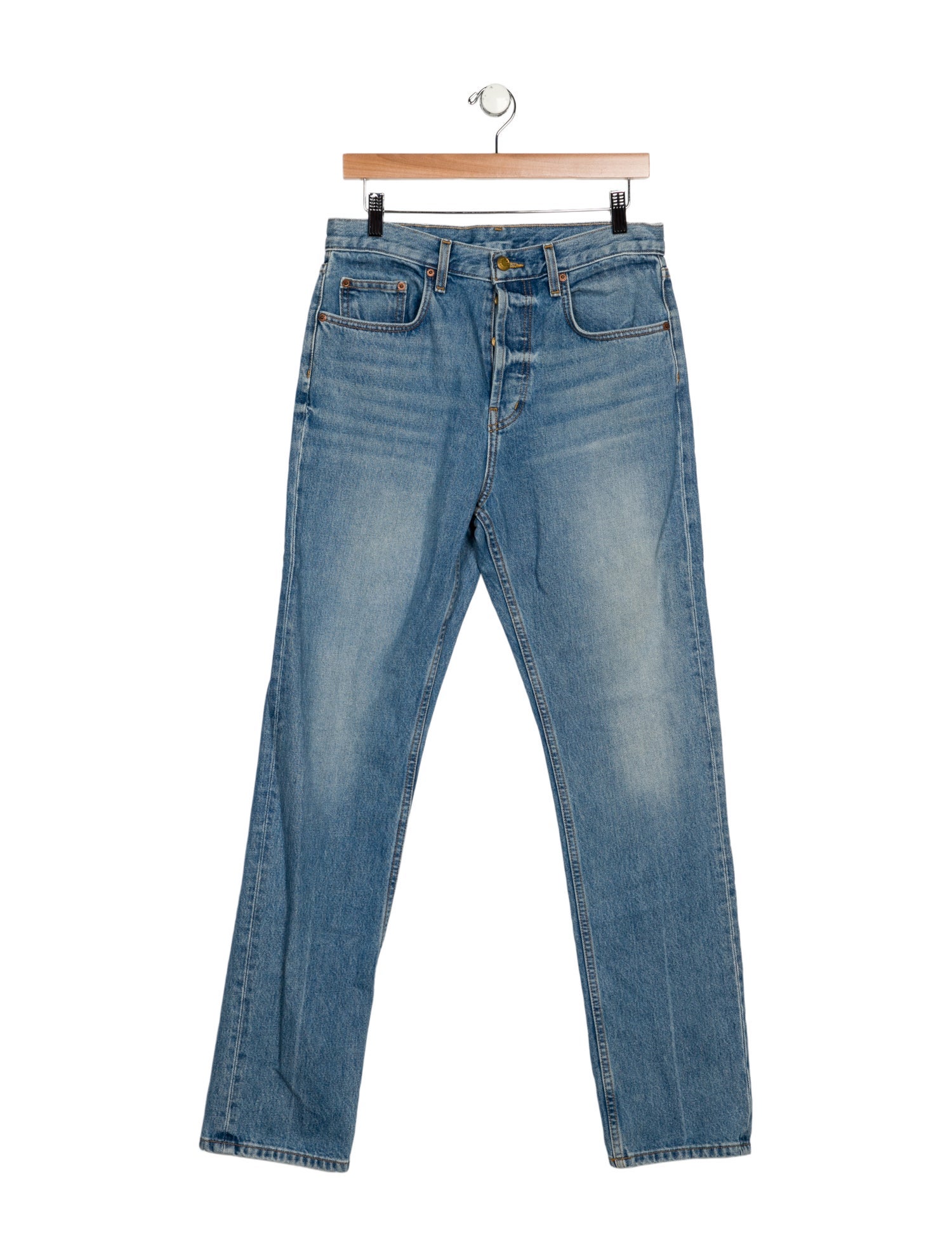 B Sides High-Rise Straight Leg Jeans