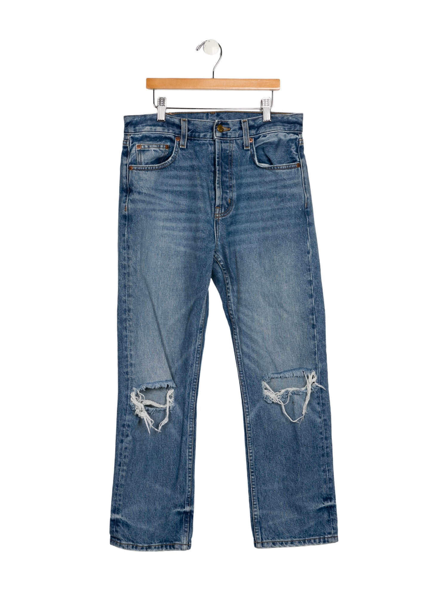 B Sides High-Rise Straight Leg Jeans