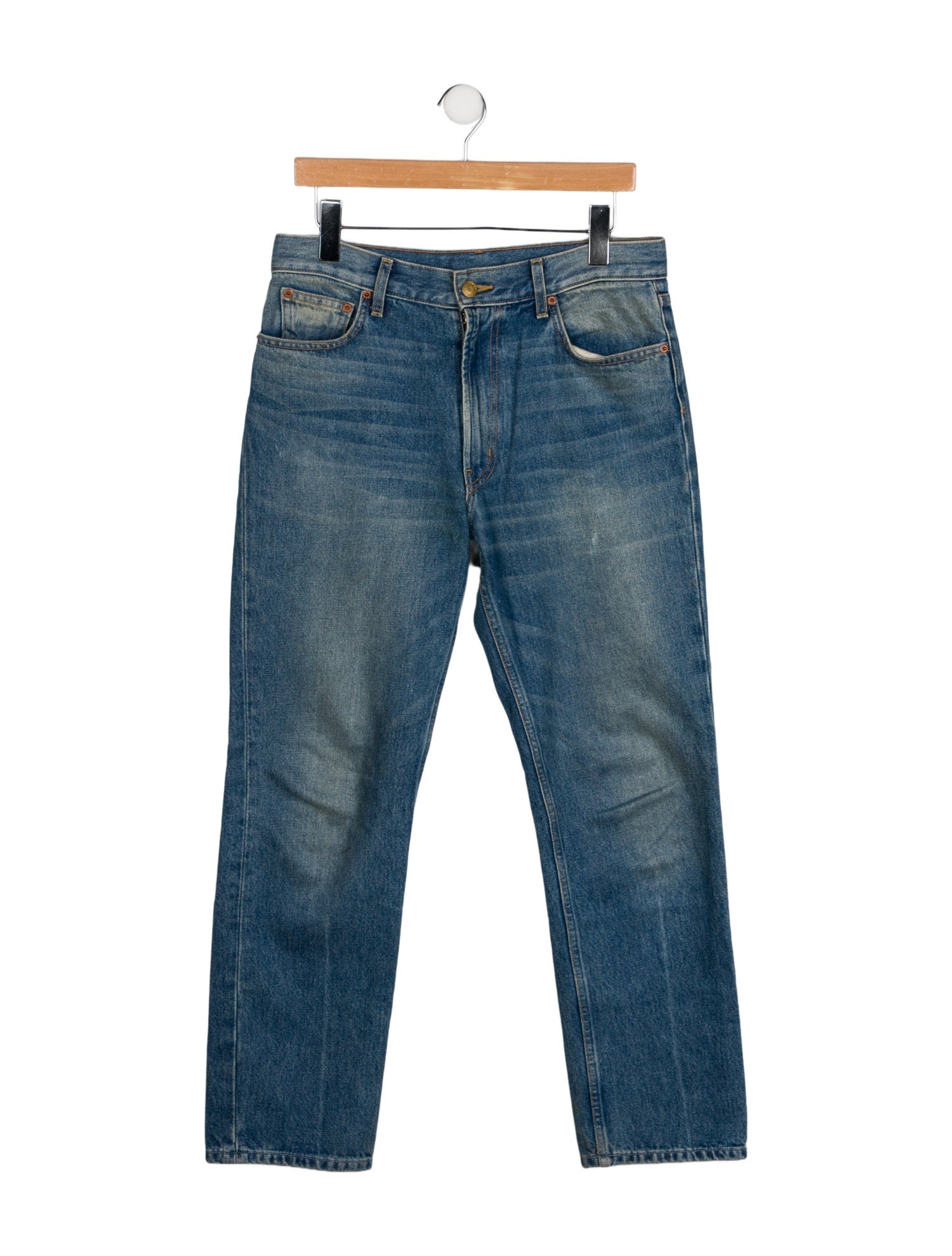 B Sides Mid-Rise Straight Leg Jeans