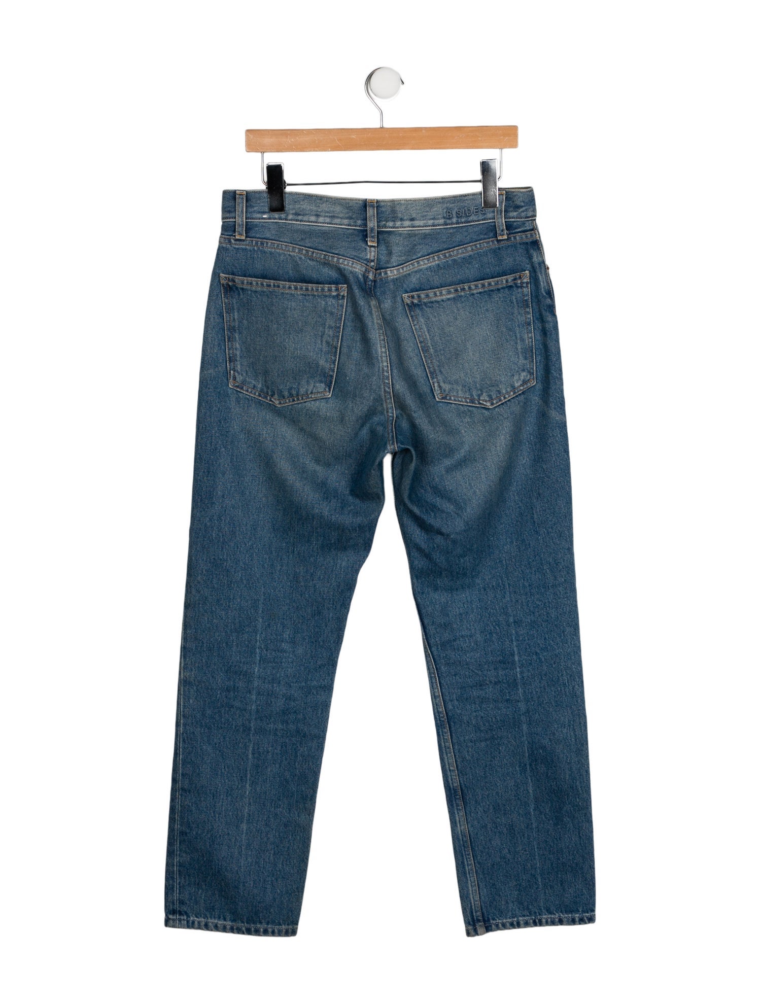 B Sides Mid-Rise Straight Leg Jeans