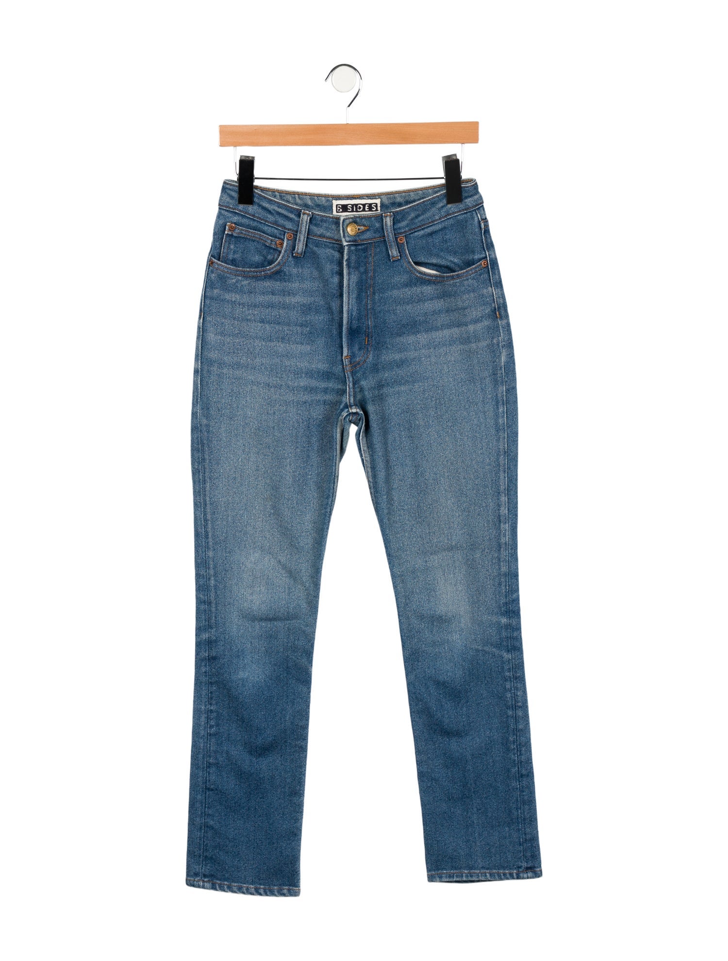 B Sides Mid-Rise Straight Leg Jeans