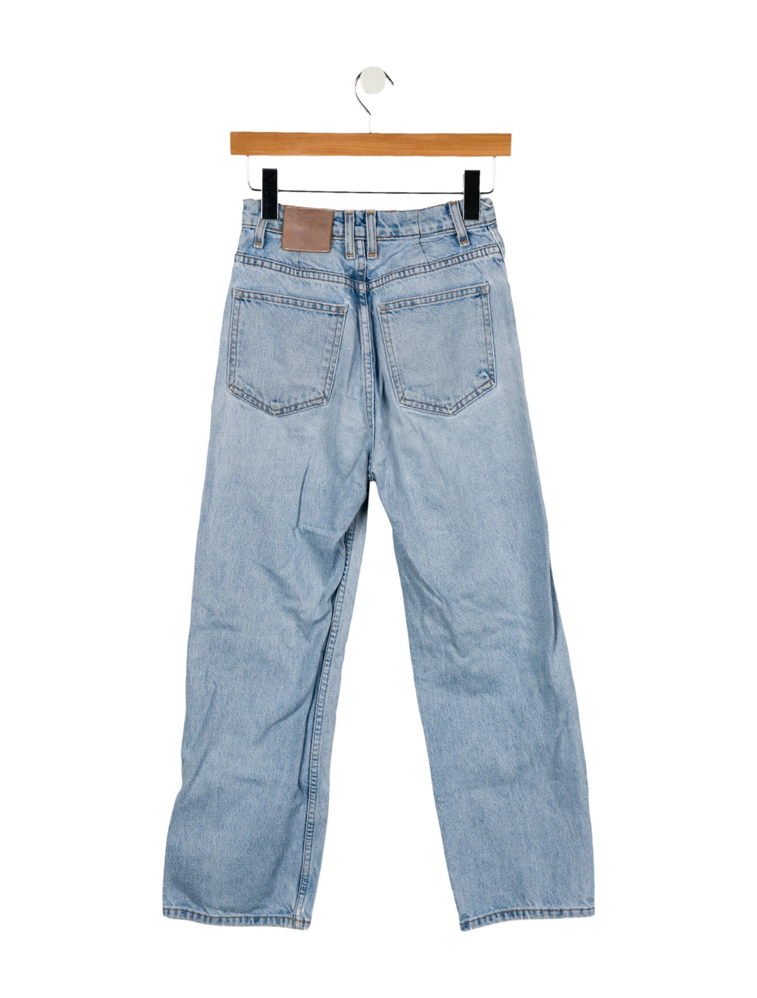 B Sides High-Rise Straight Leg Jeans