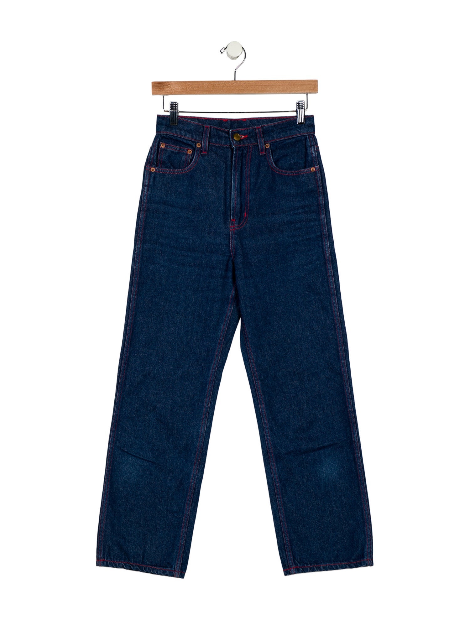 B Sides High-Rise Straight Leg Jeans