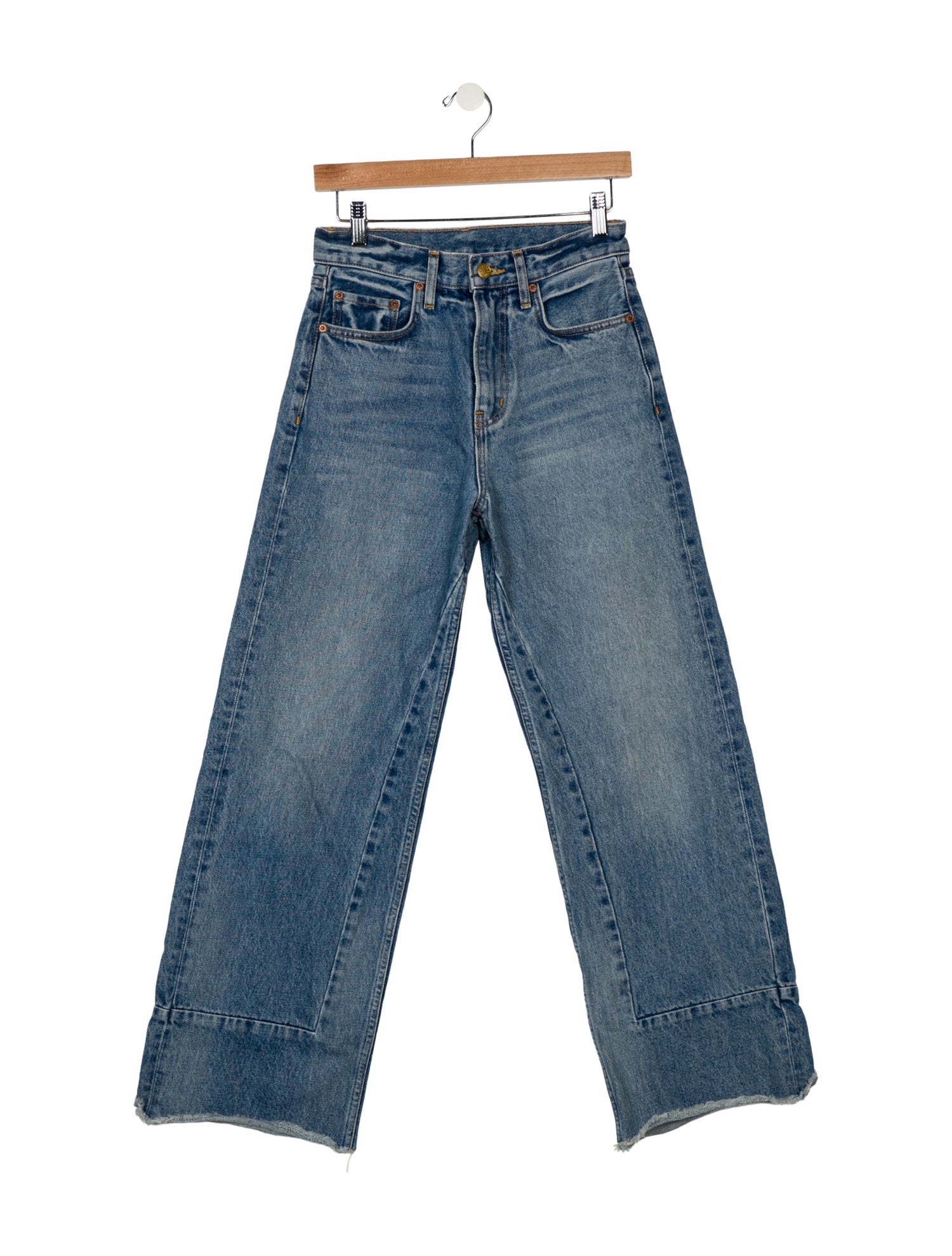 B Sides High-Rise Wide Leg Jeans