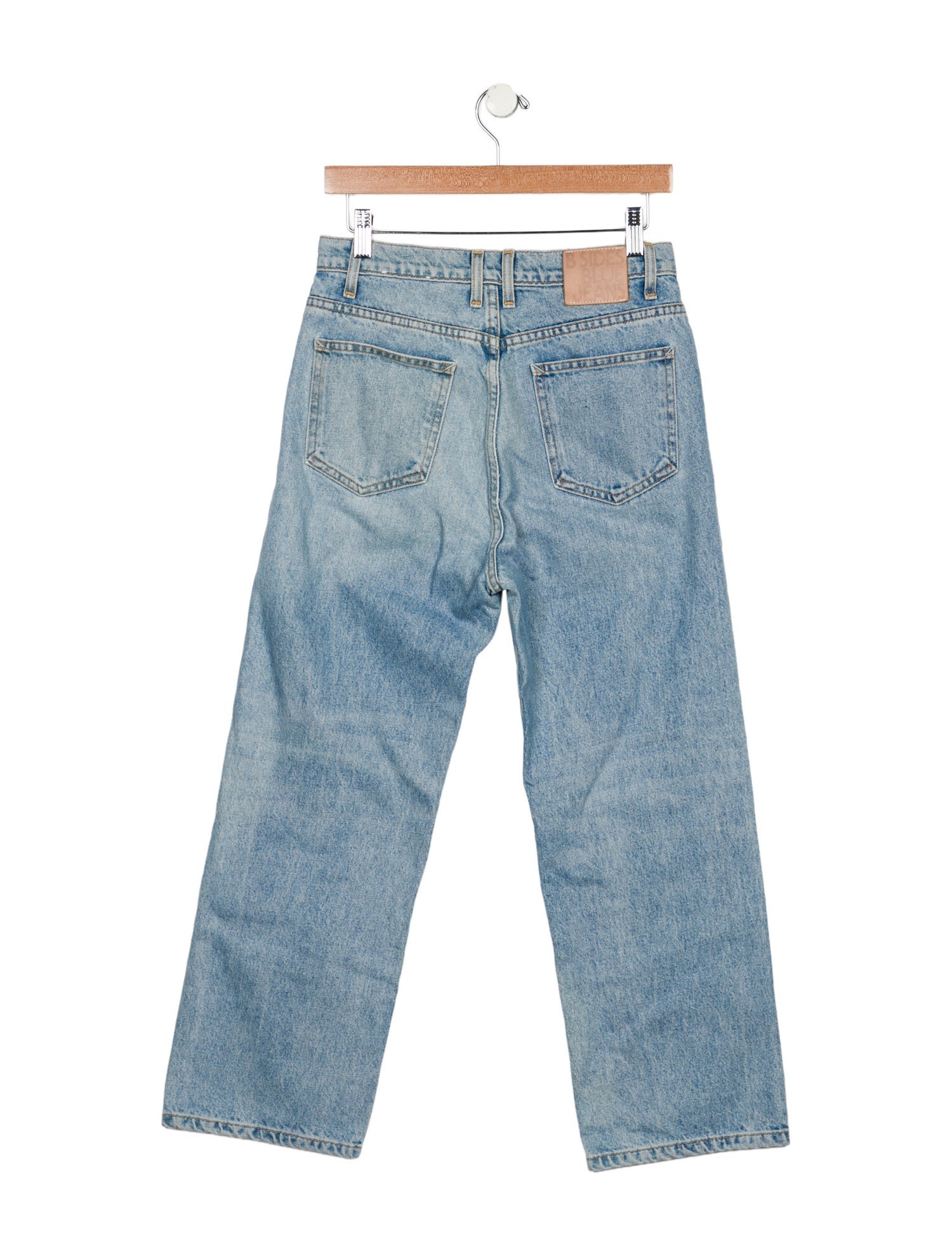 B Sides High-Rise Wide Leg Jeans