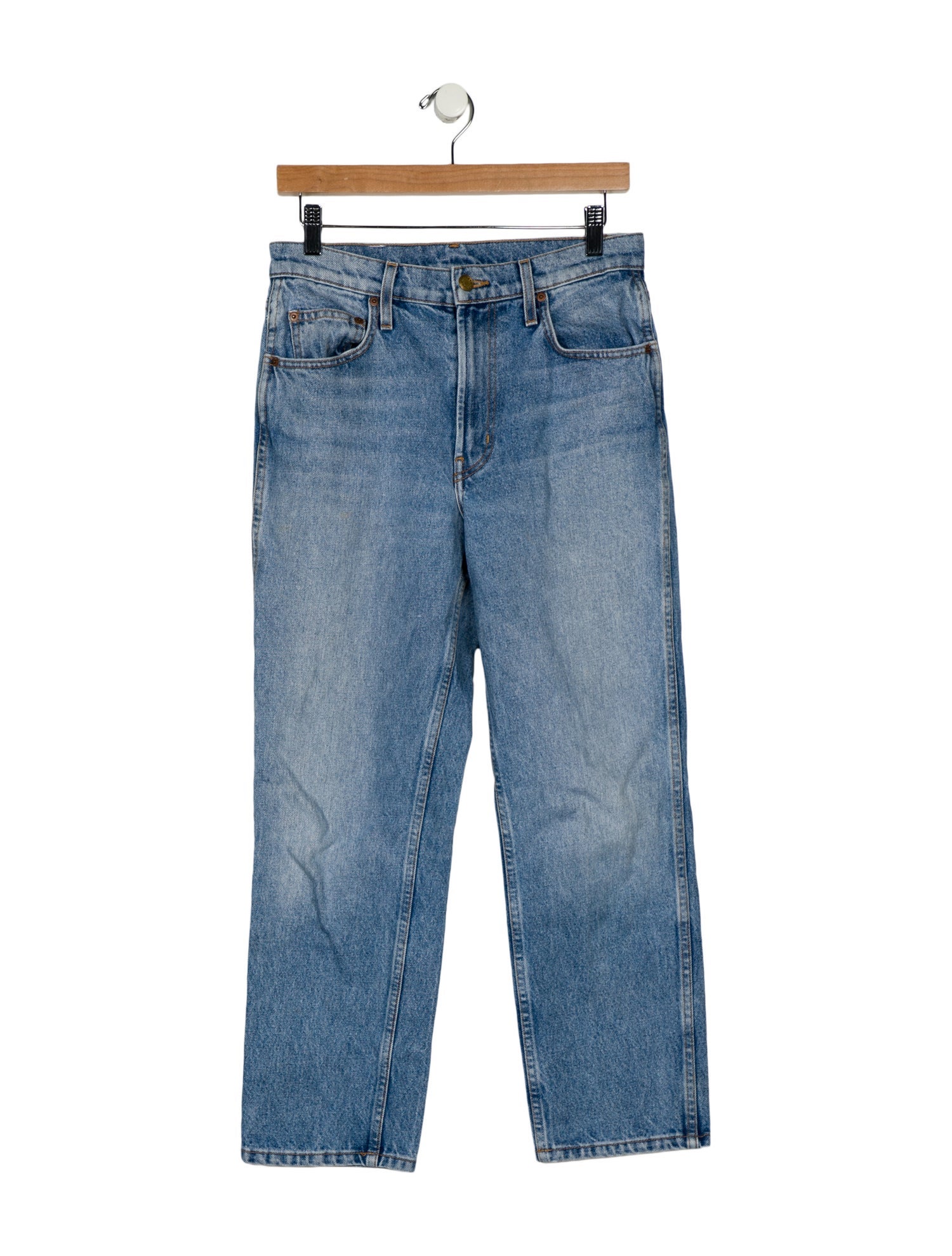 B Sides High-Rise Straight Leg Jeans