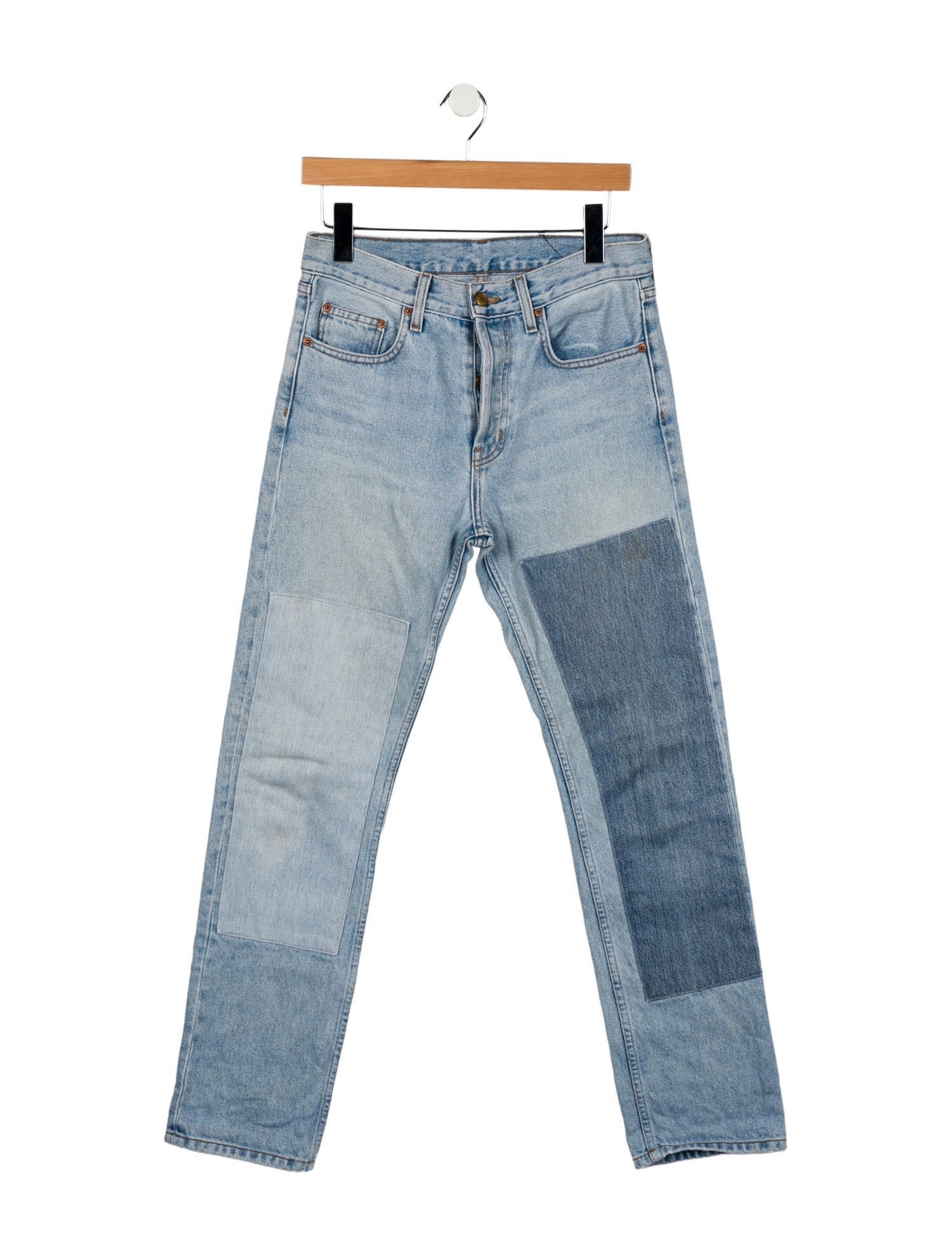B Sides High-Rise Straight Leg Jeans