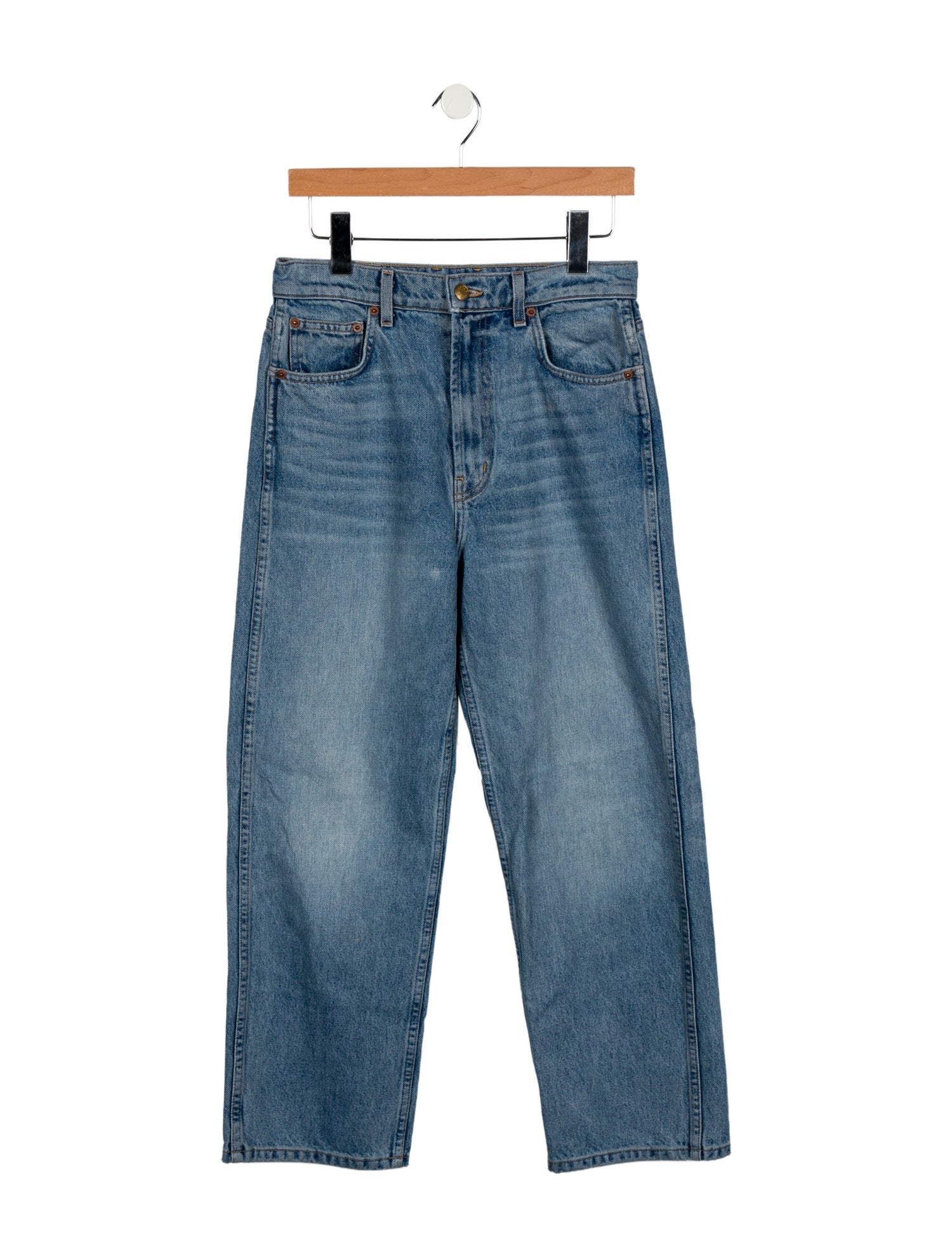 B Sides Mid-Rise Straight Leg Jeans