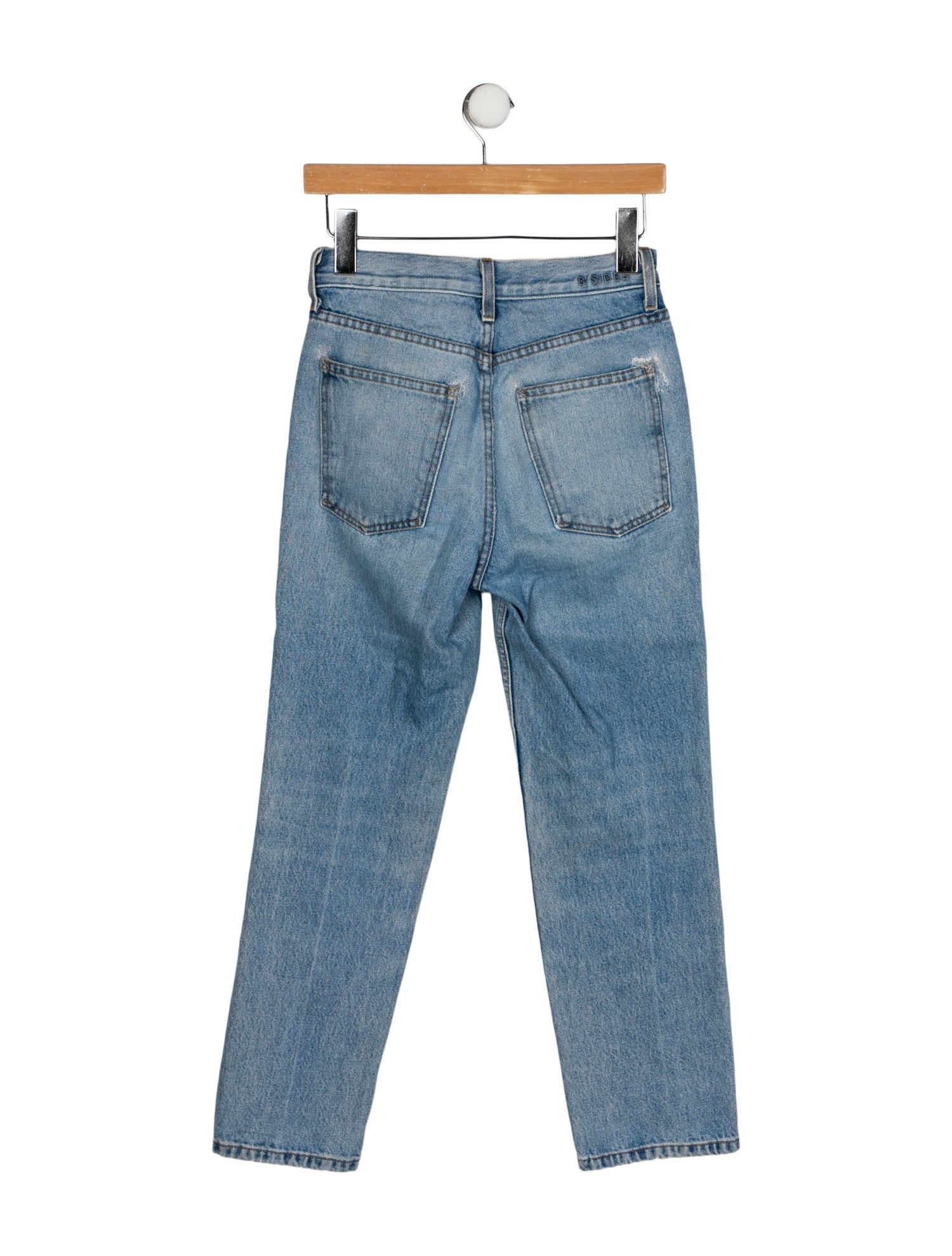 B Sides Mid-Rise Straight Leg Jeans