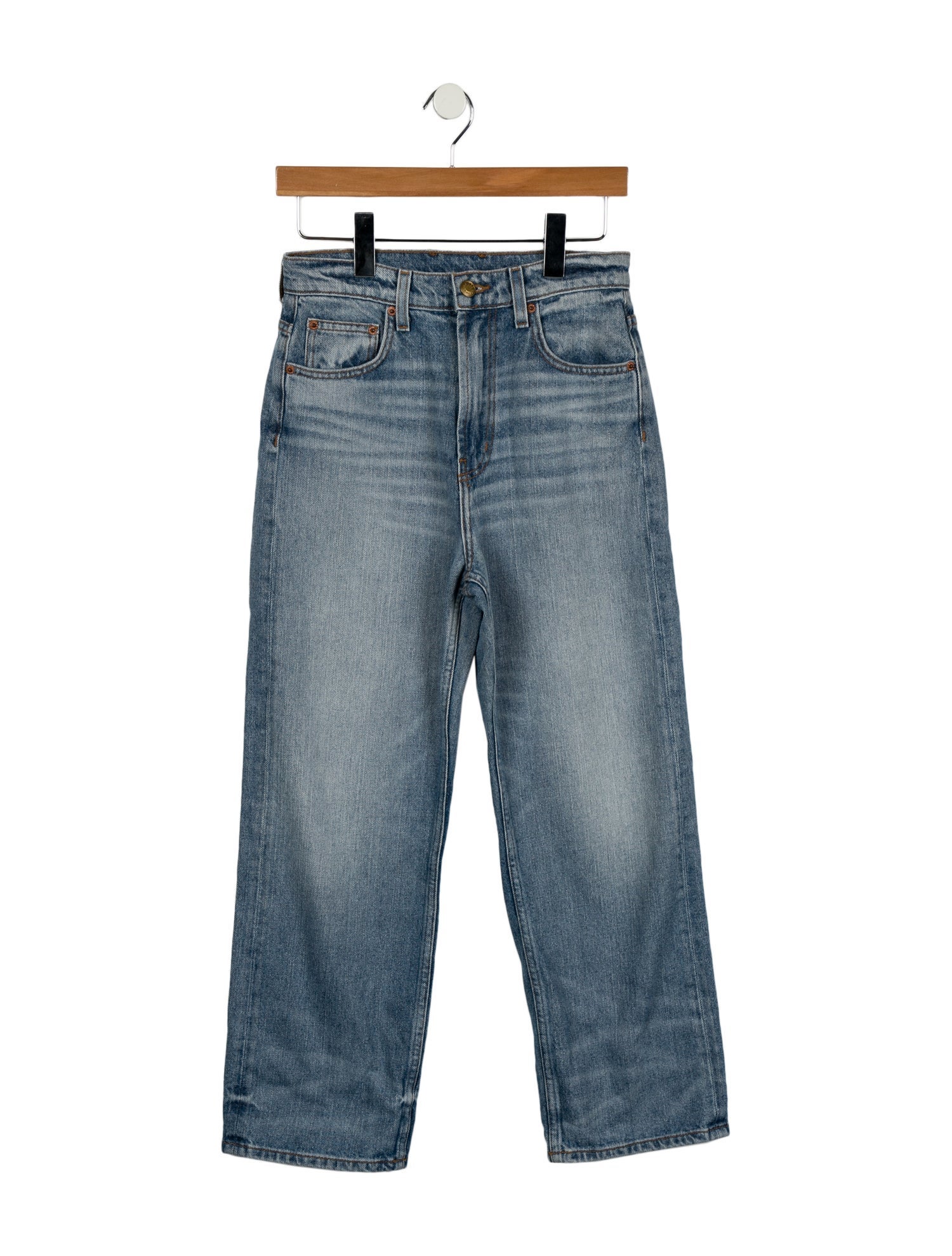 B Sides High-Rise Straight Leg Jeans