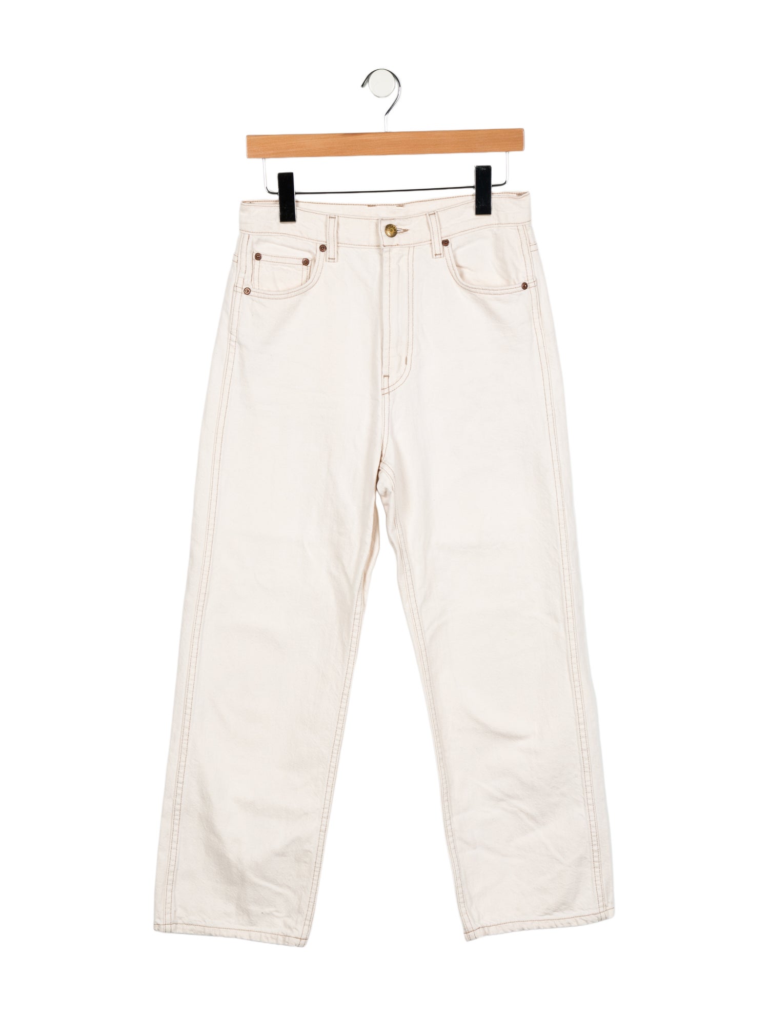 B Sides High-Rise Straight Leg Jeans