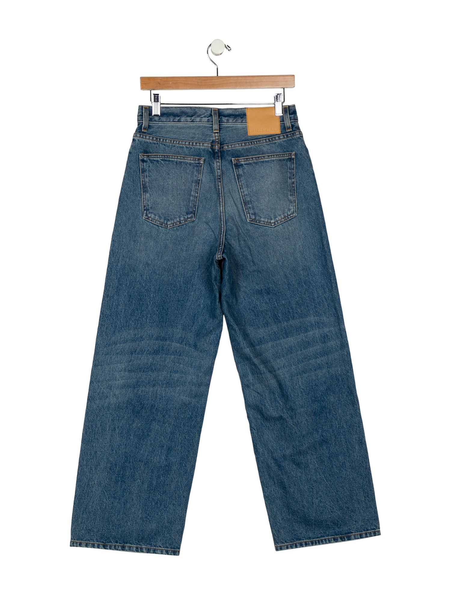 B Sides High-Rise Wide Leg Jeans