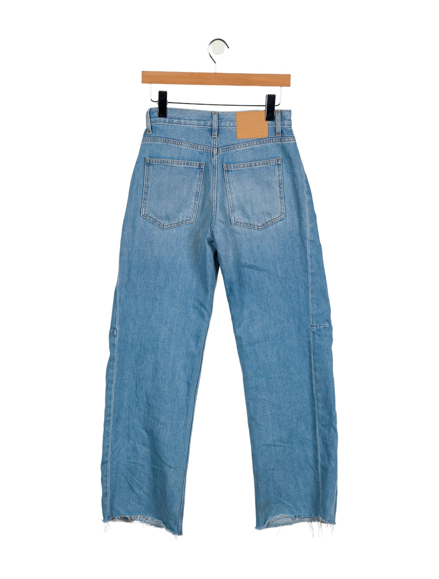B Sides Mid-Rise Wide Leg Jeans