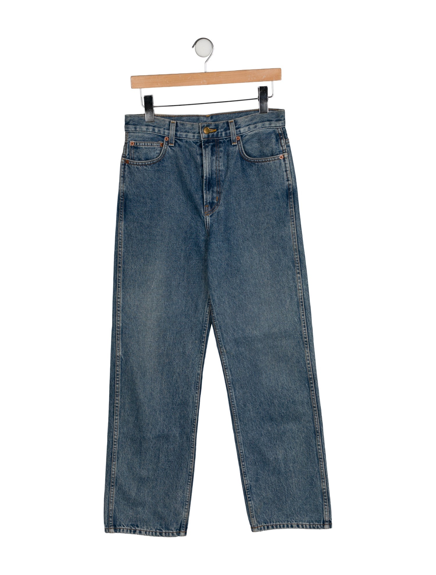 B Sides High-Rise Straight Leg Jeans