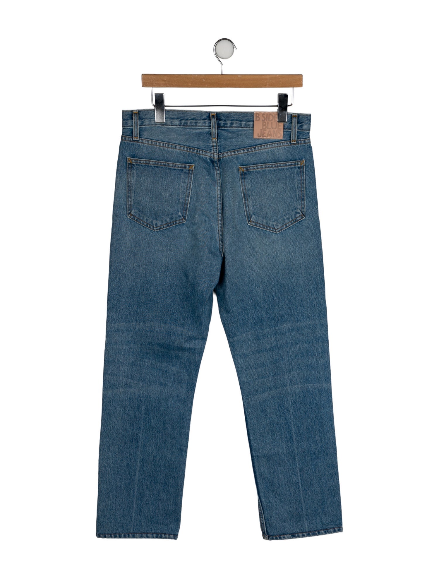 B Sides High-Rise Straight Leg Jeans