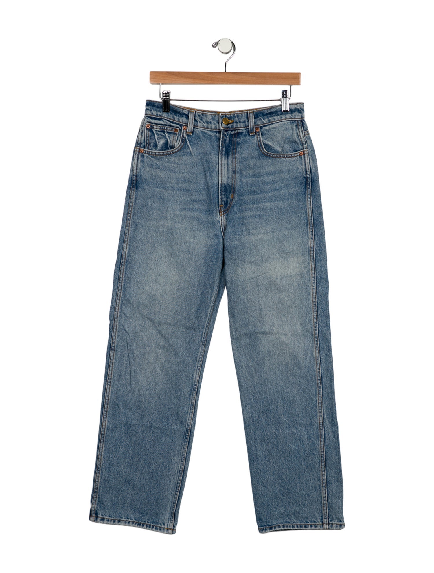 B Sides High-Rise Wide Leg Jeans