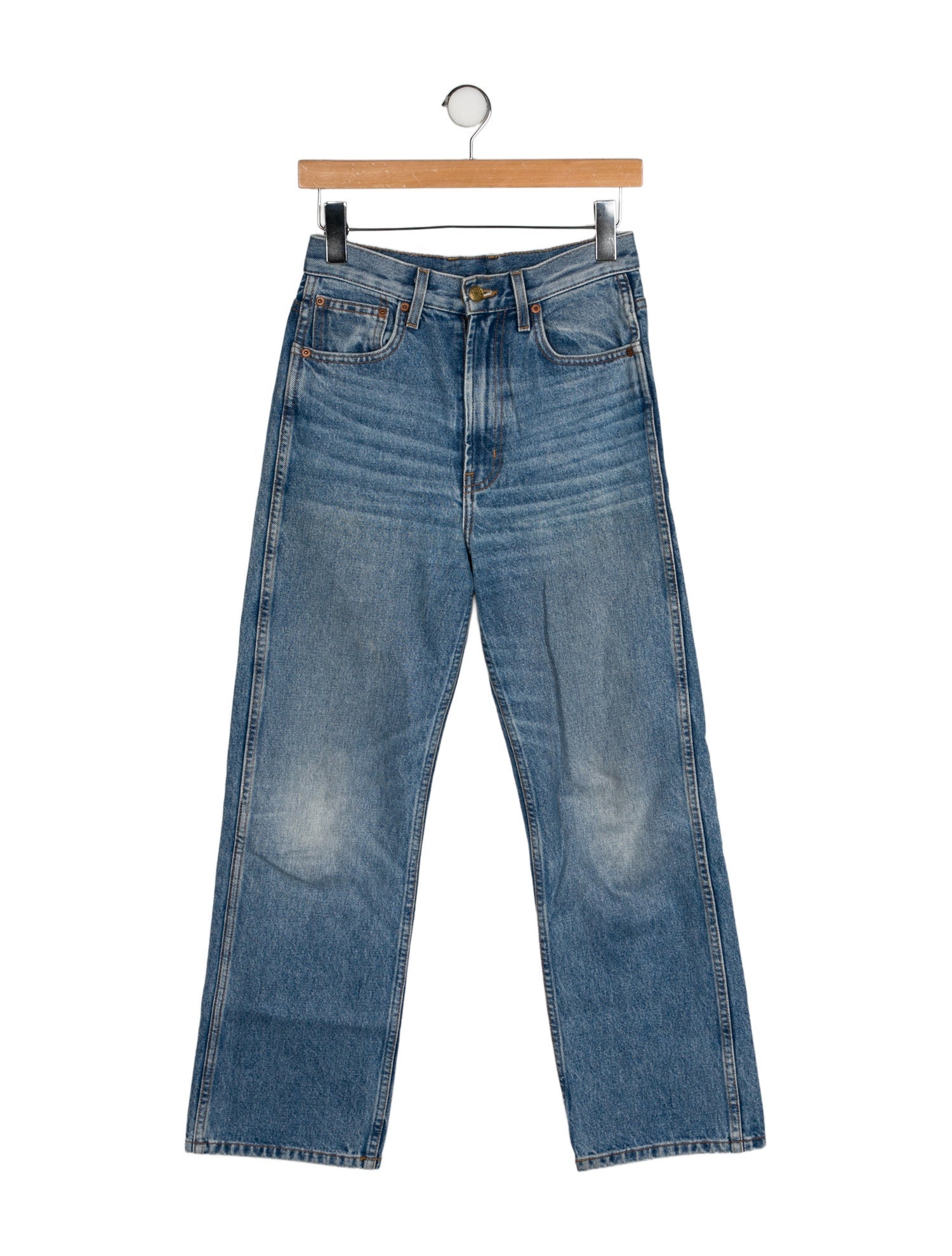 B Sides High-Rise Straight Leg Jeans