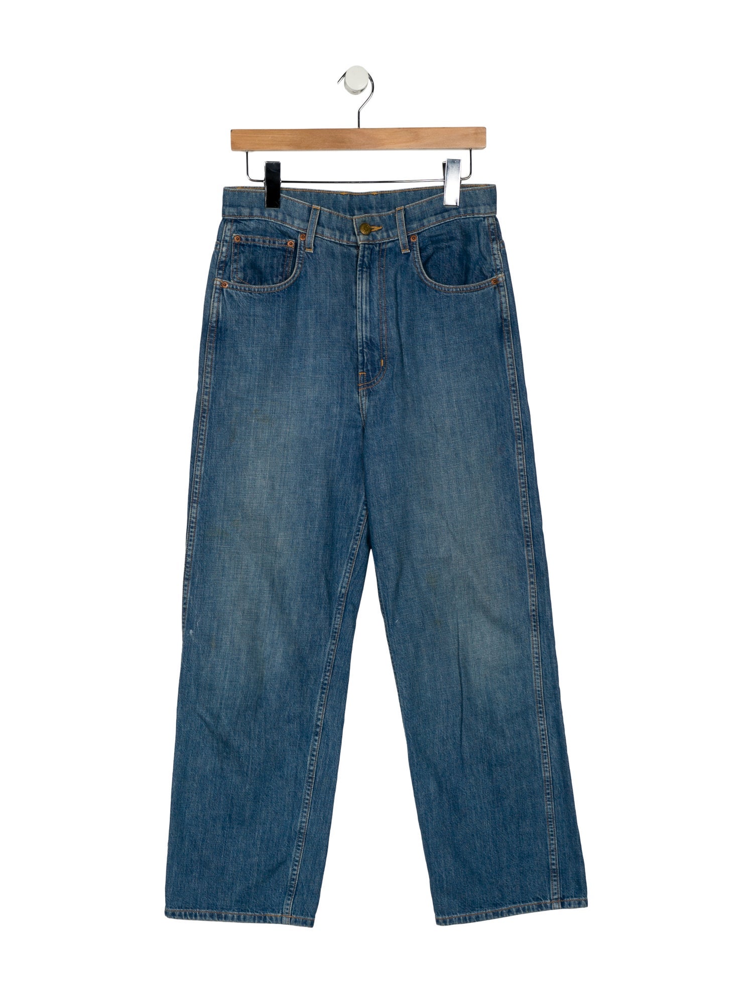 B Sides High-Rise Straight Leg Jeans