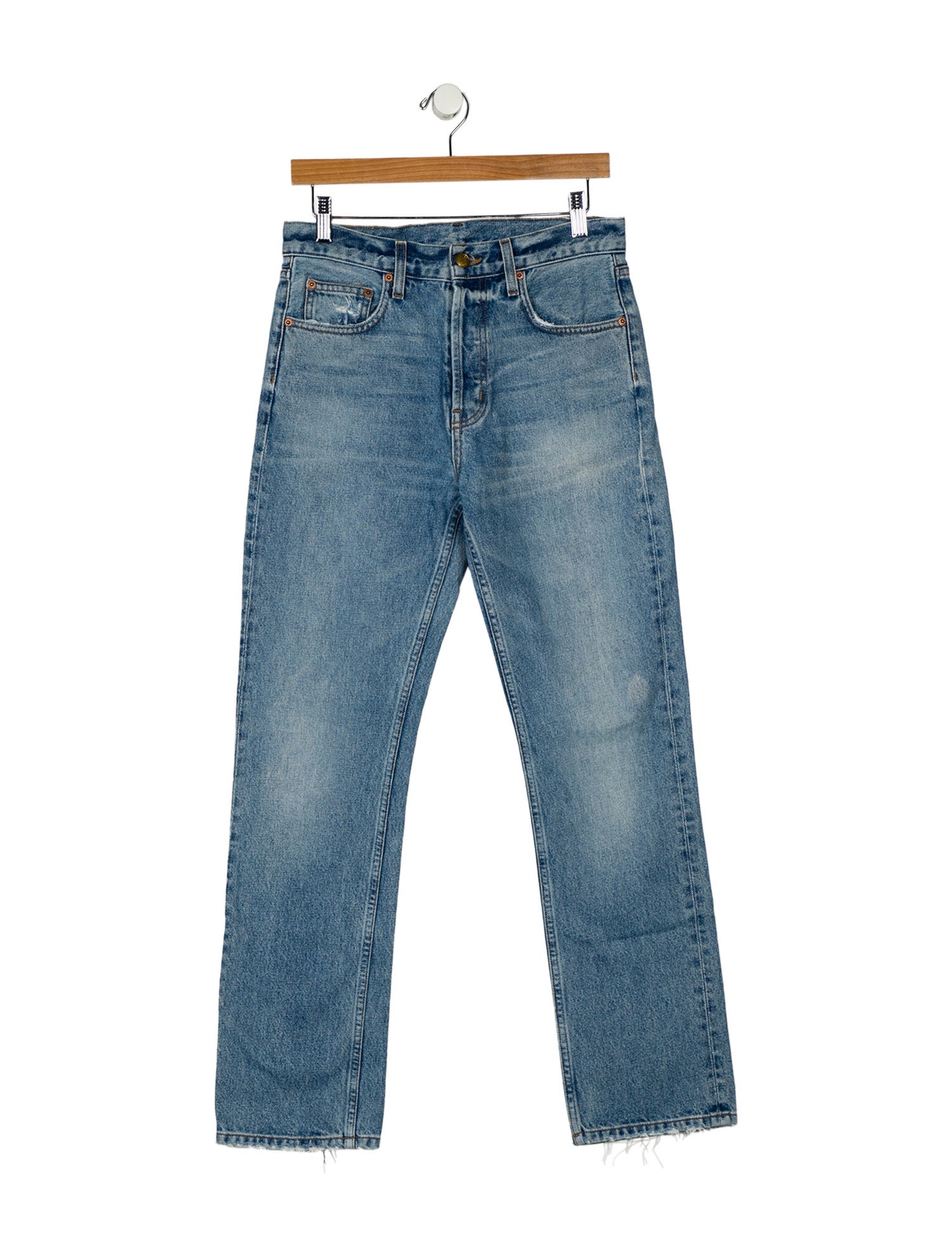 B Sides High-Rise Straight Leg Jeans