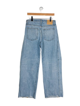 B Sides Mid-Rise Wide Leg Jeans