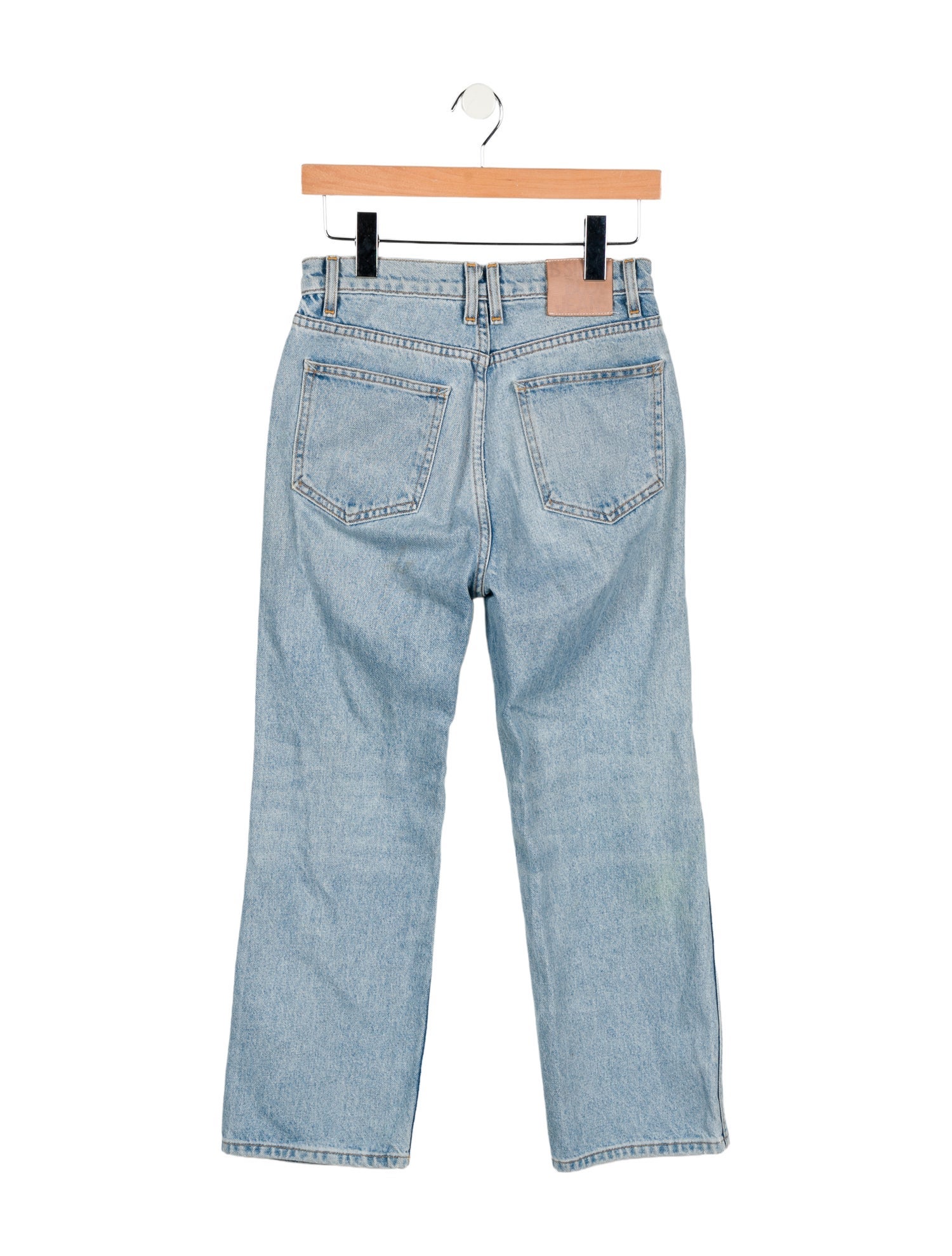 B Sides High-Rise Straight Leg Jeans