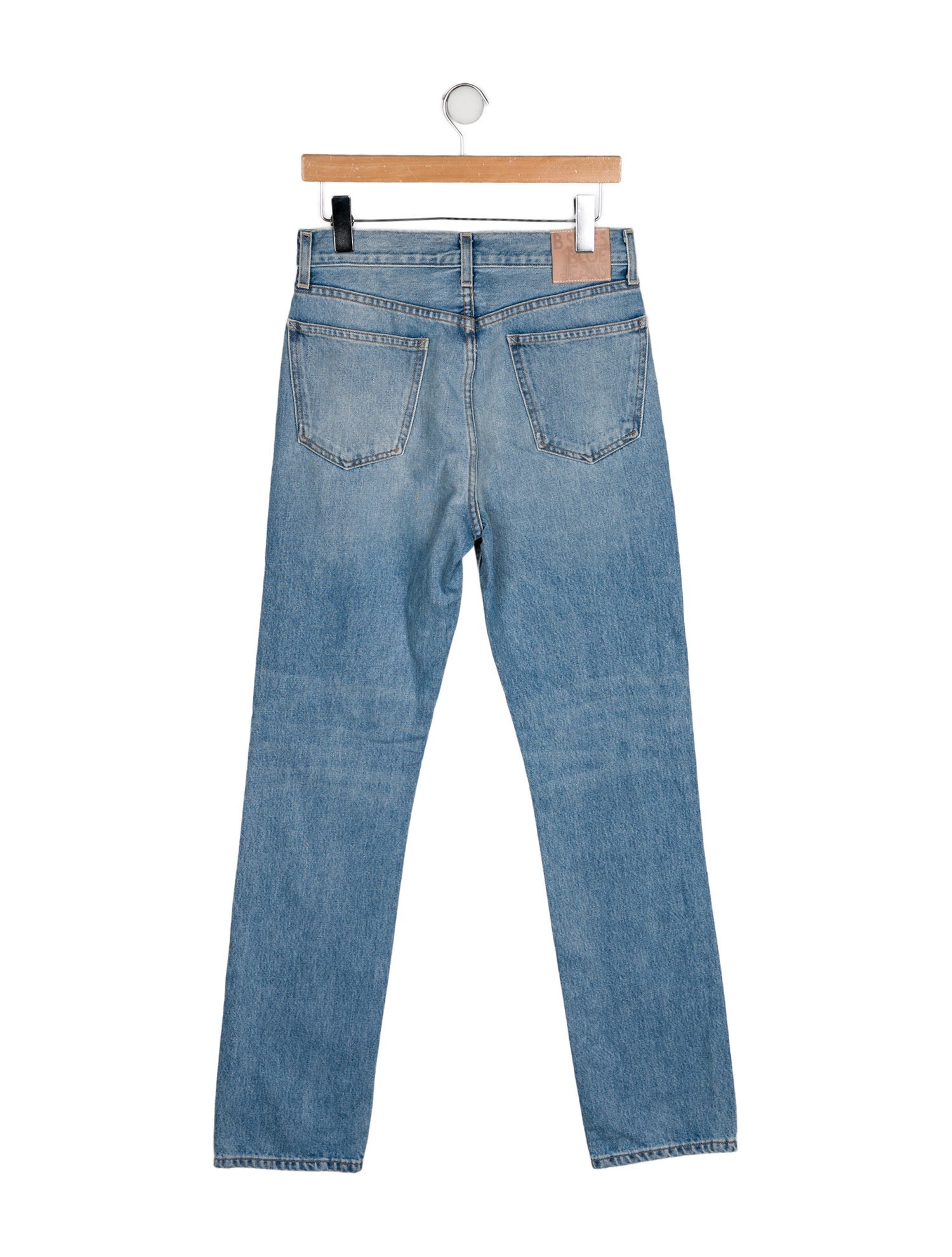 B Sides High-Rise Straight Leg Jeans