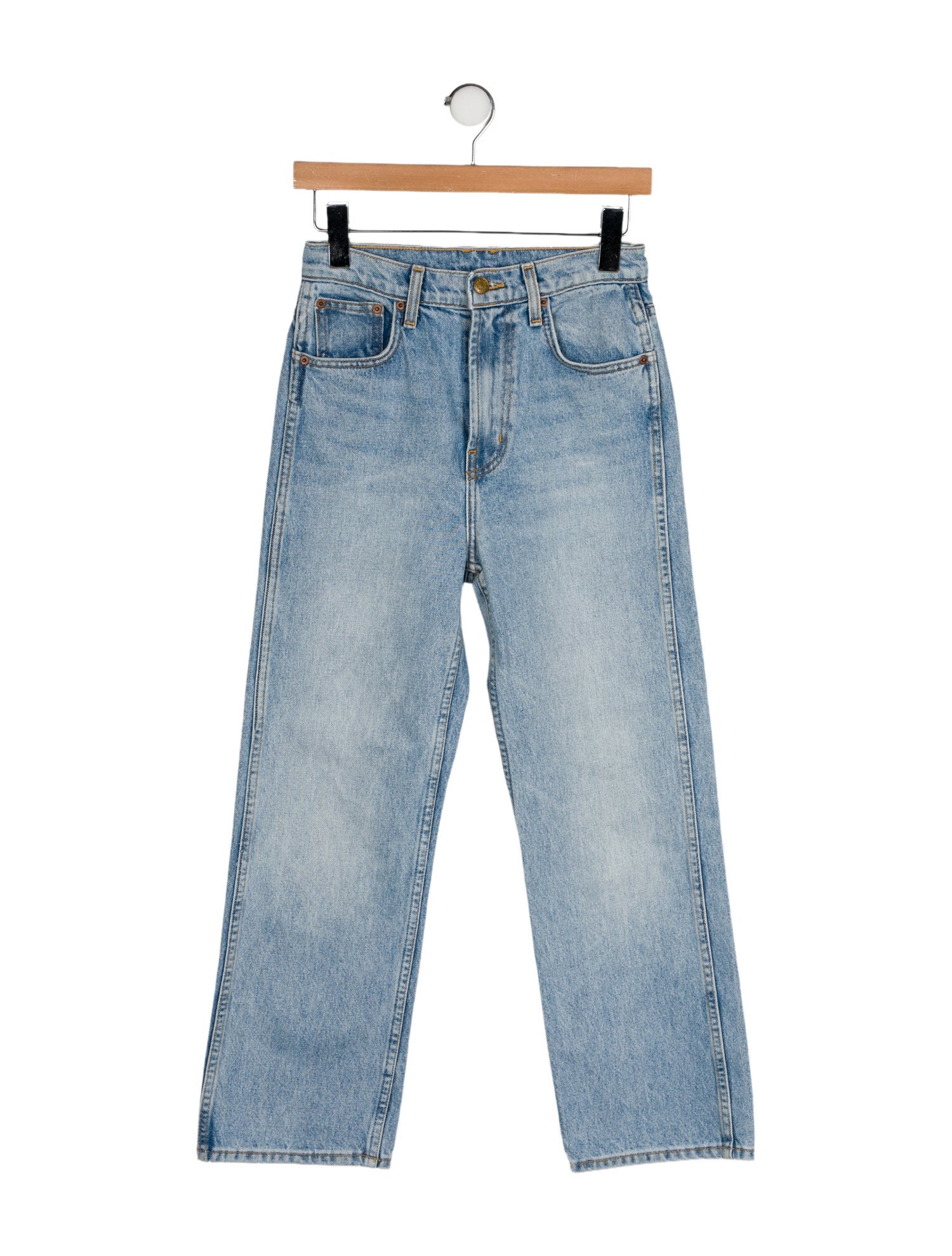 B Sides High-Rise Straight Leg Jeans