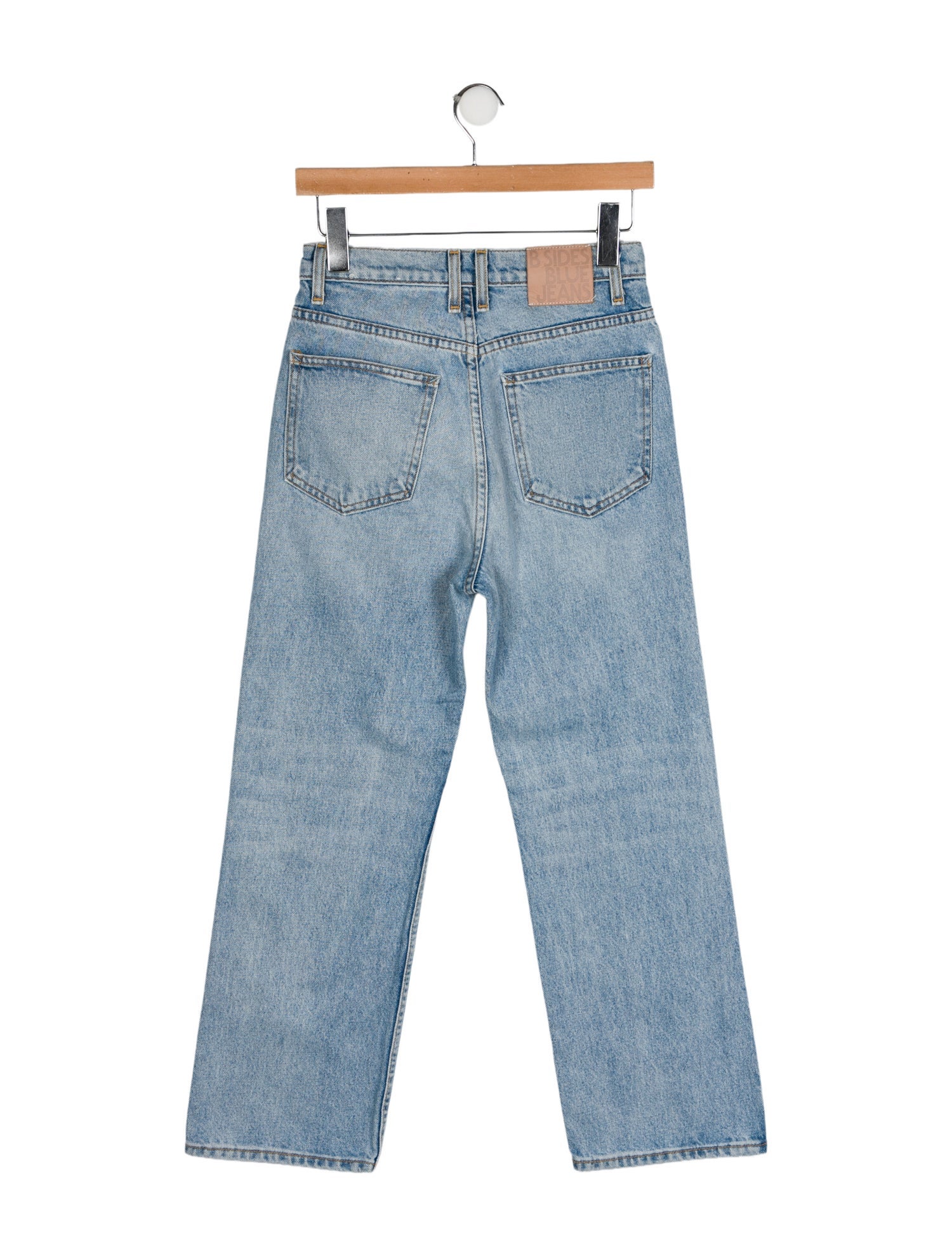 B Sides High-Rise Straight Leg Jeans