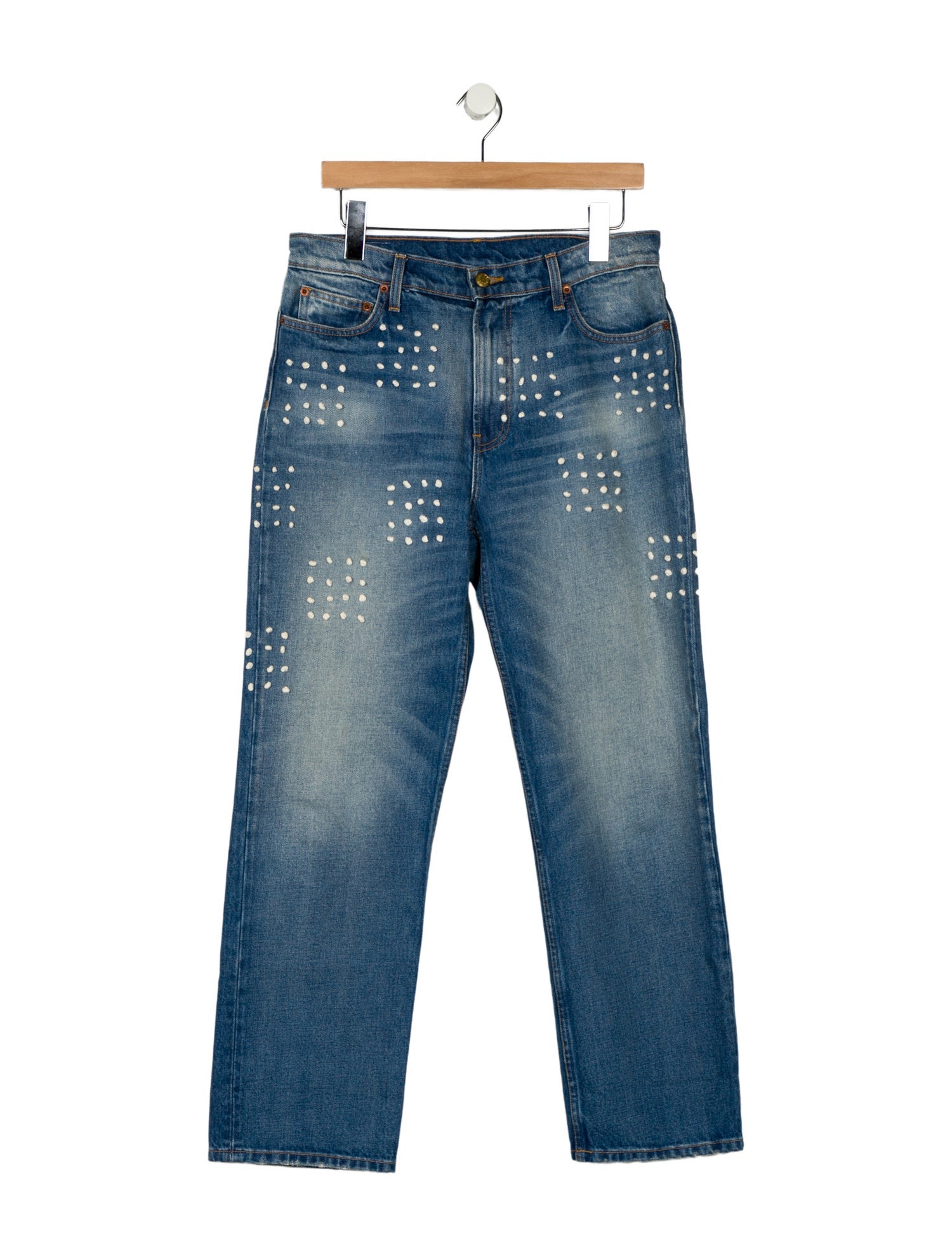 B Sides High-Rise Straight Leg Jeans