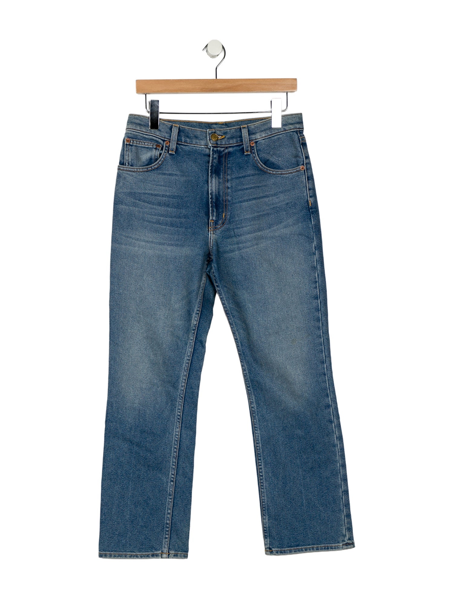 B Sides Mid-Rise Straight Leg Jeans