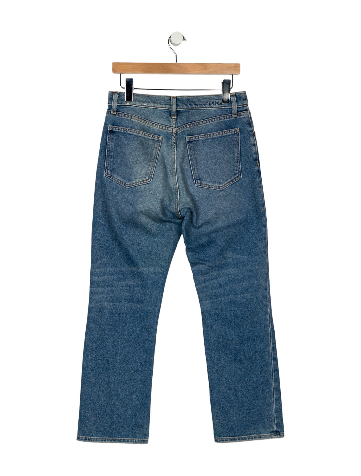 B Sides Mid-Rise Straight Leg Jeans