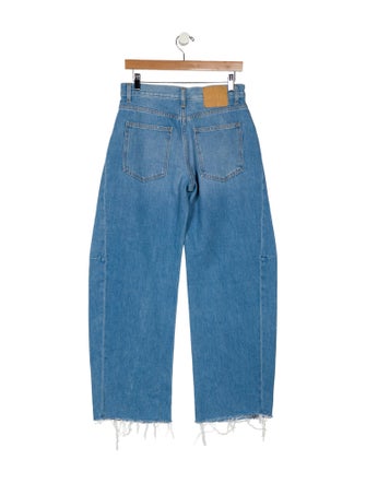 B Sides Mid-Rise Wide Leg Jeans