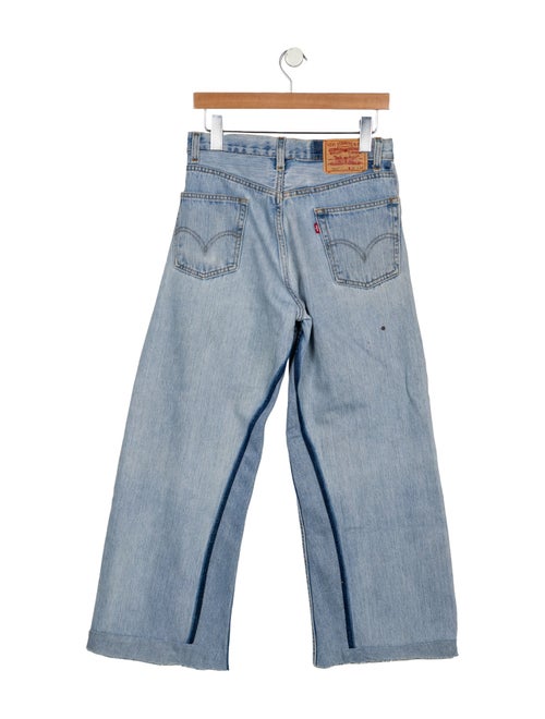 B Sides Mid-Rise Wide Leg Jeans