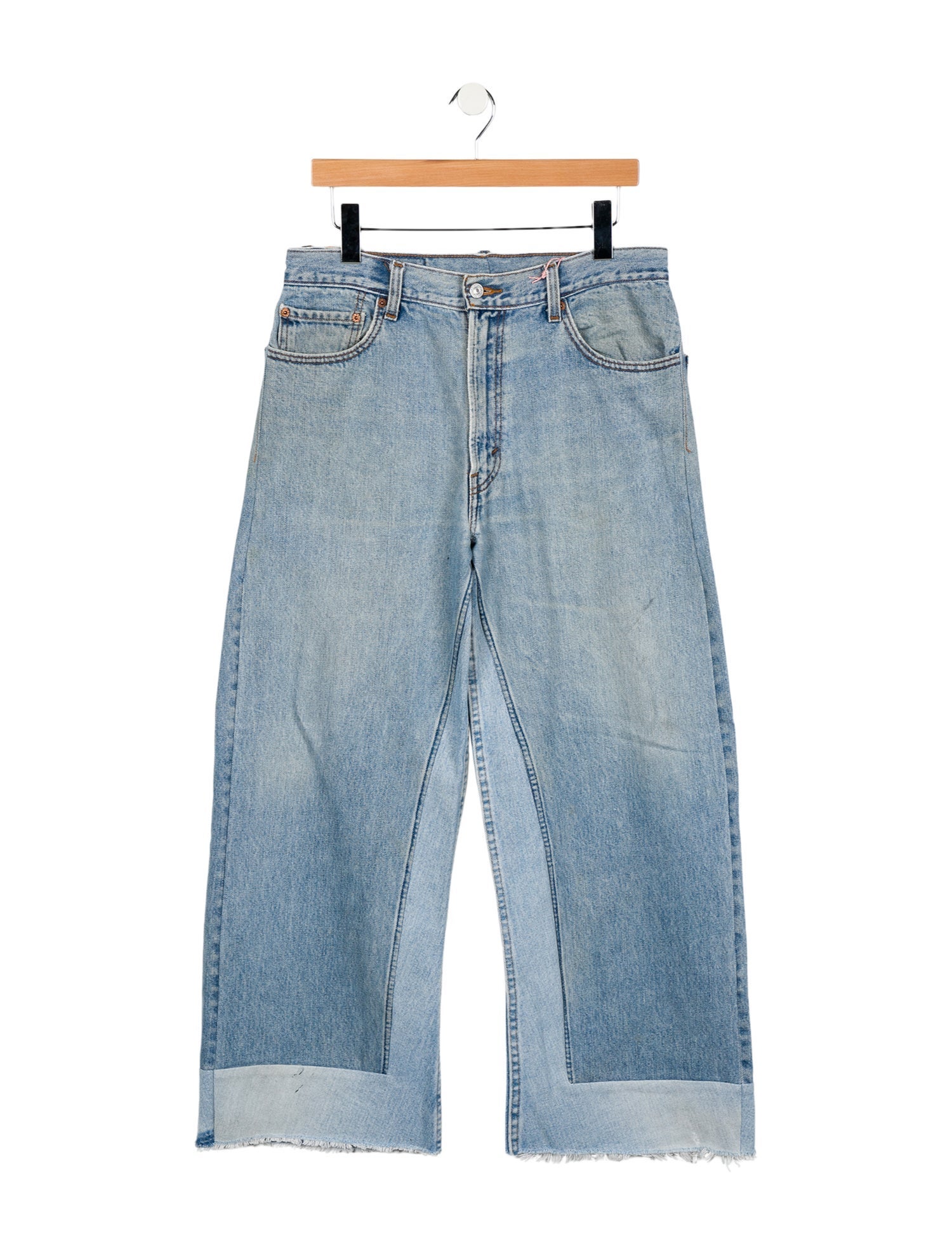 B Sides High-Rise Wide Leg Jeans