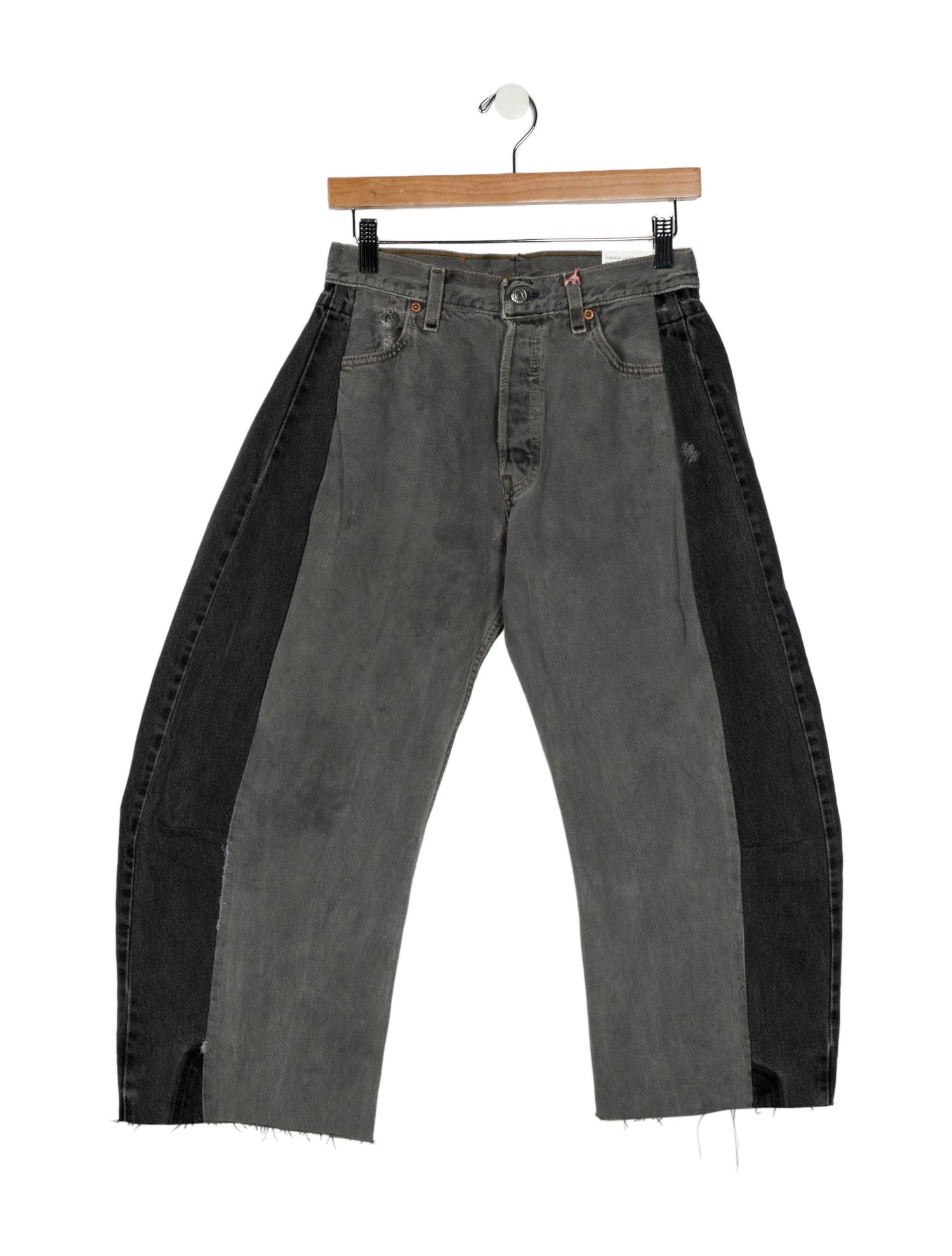 B Sides Mid-Rise Wide Leg Jeans